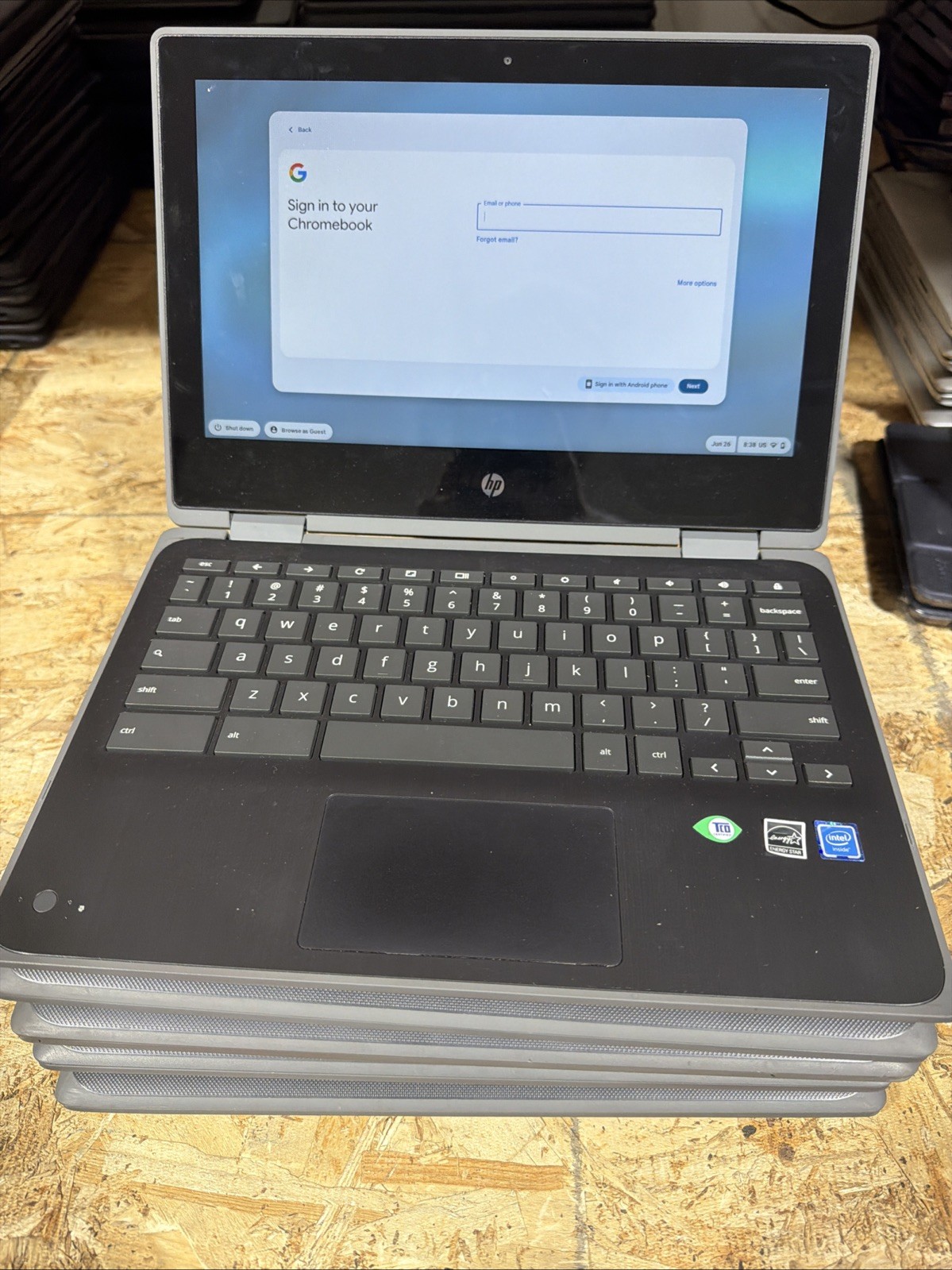 Lot Of 5! HP Chromebook x360 11 G3 EE N4020 1.10GHz 4GB RAM Touch W/ Chargers