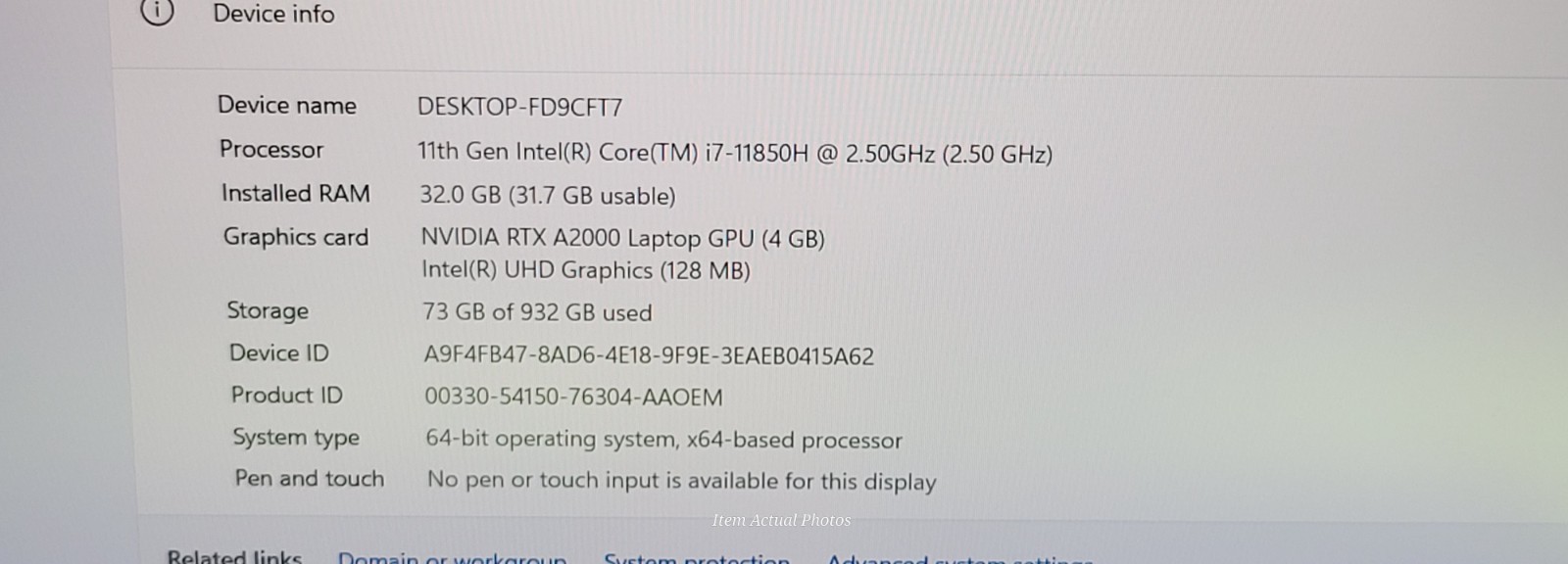 Dell Precision 5760 17” Intel i7-11850H 32GB RAM ⭐ 1TB SSD RTX A2000 Win11 Pro