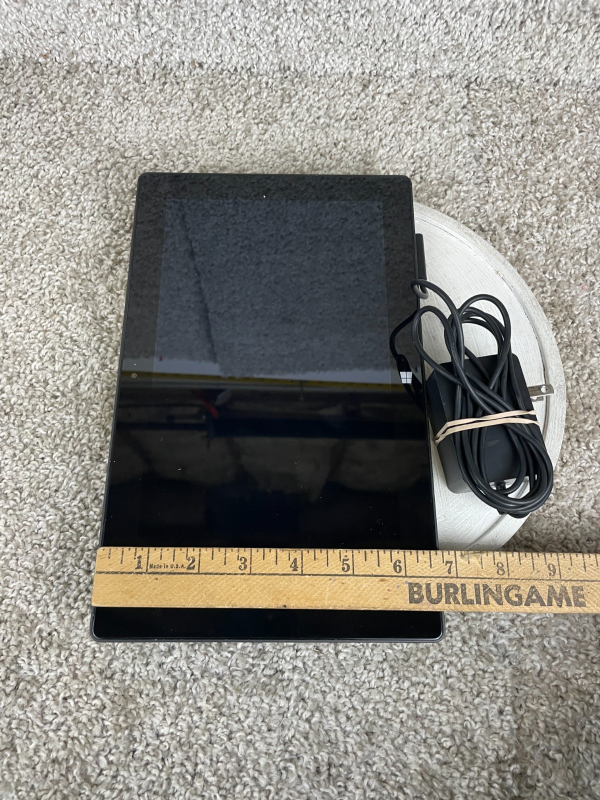 Vintage Microsoft Surface Windows RT Windows Tablet 10.6 inch Black with Adapter