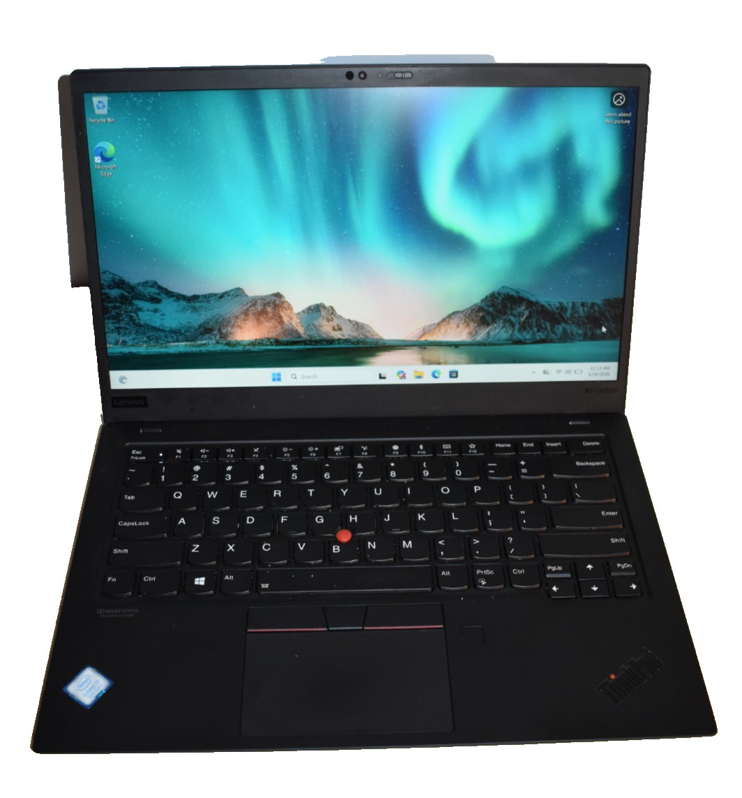 Lenovo ThinkPad X1 Carbon 7th Gen i7-8565U 16GB RAM WQHD 2560×1440 Windows 11