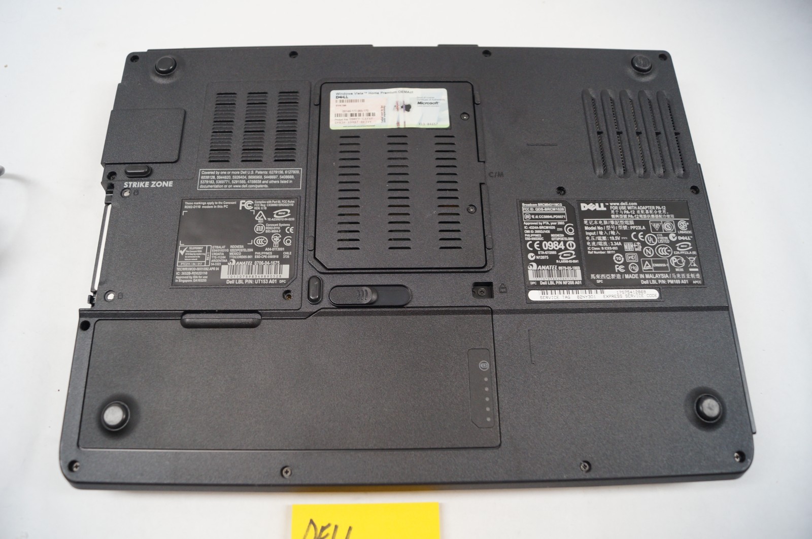 Dell Inspiron 1501- PP23LA 15.5″ 633 KB Mem AMD Sempron No HD WORKING PoR D152