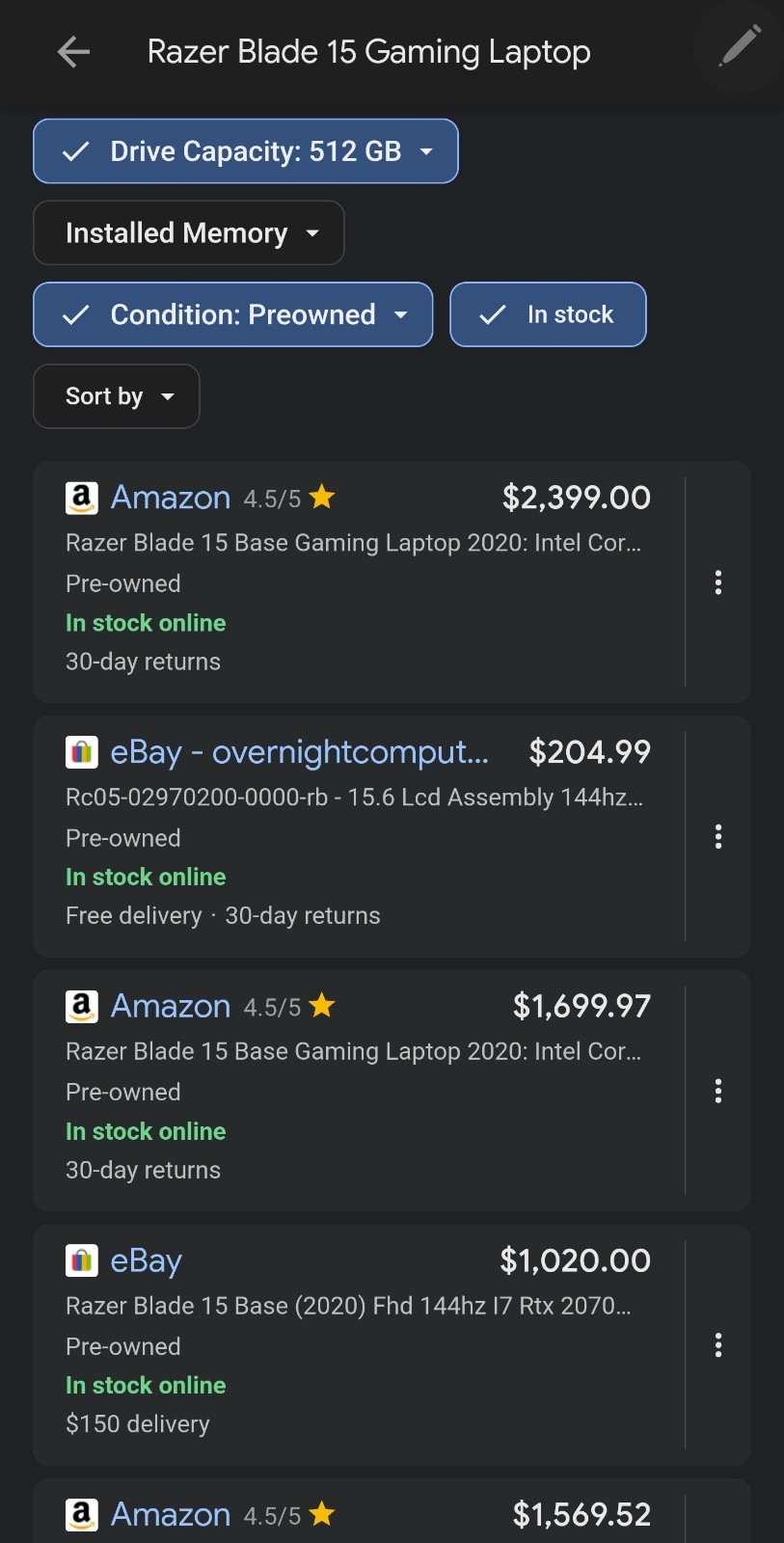 Razer Blade 15 Gaming Laptop