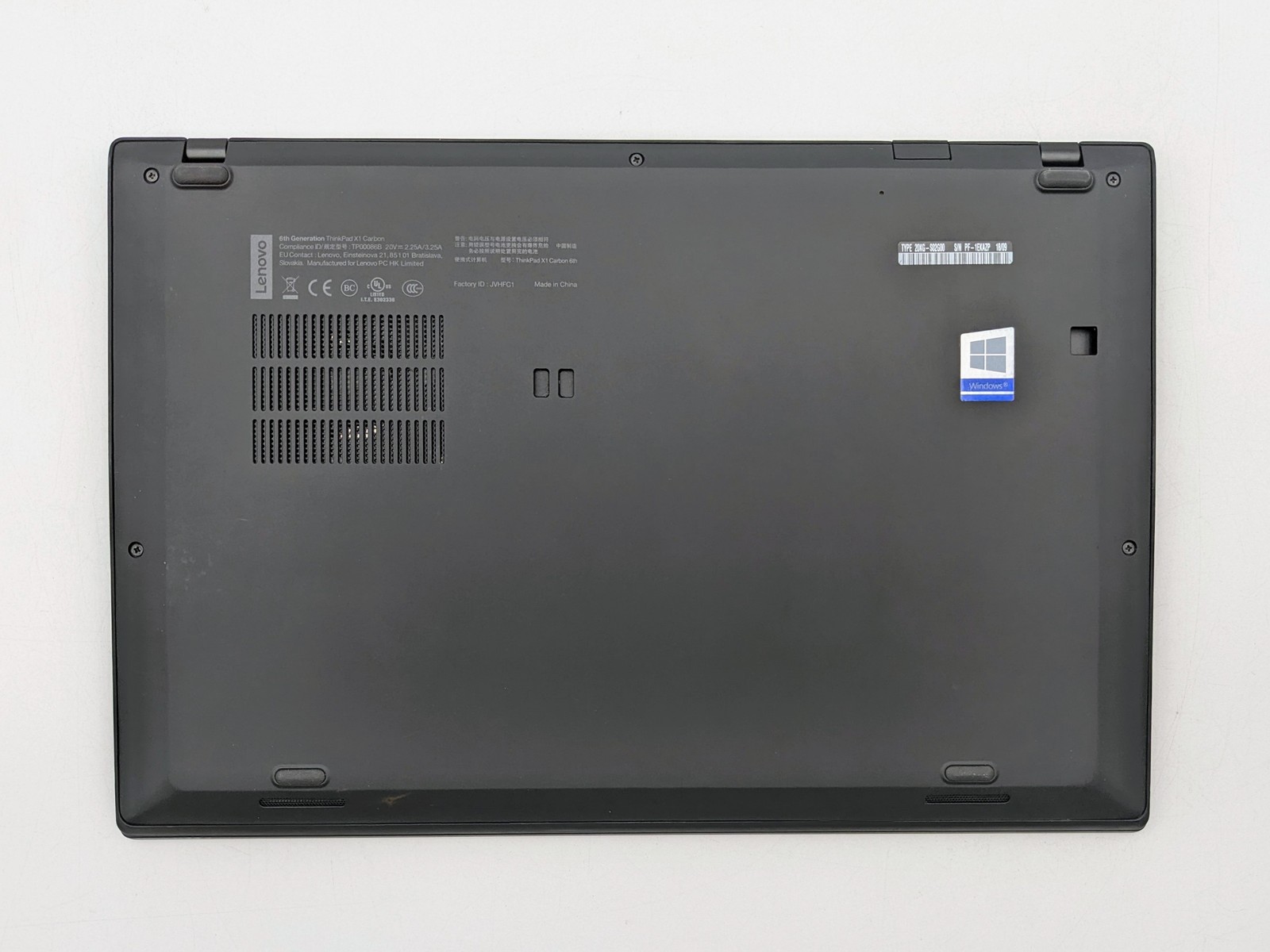 LENOVO 20KGS02G00 ThinkPad X1 Carbon (Gen 6) 14″ FHD I5-8350U 16GB *READ*