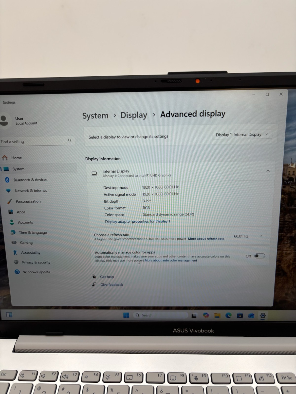 Asus VivoBook Go E1504GA 15.6″ 256 GB SSD 8 GB RAM I3-N305 Windows 11 READ