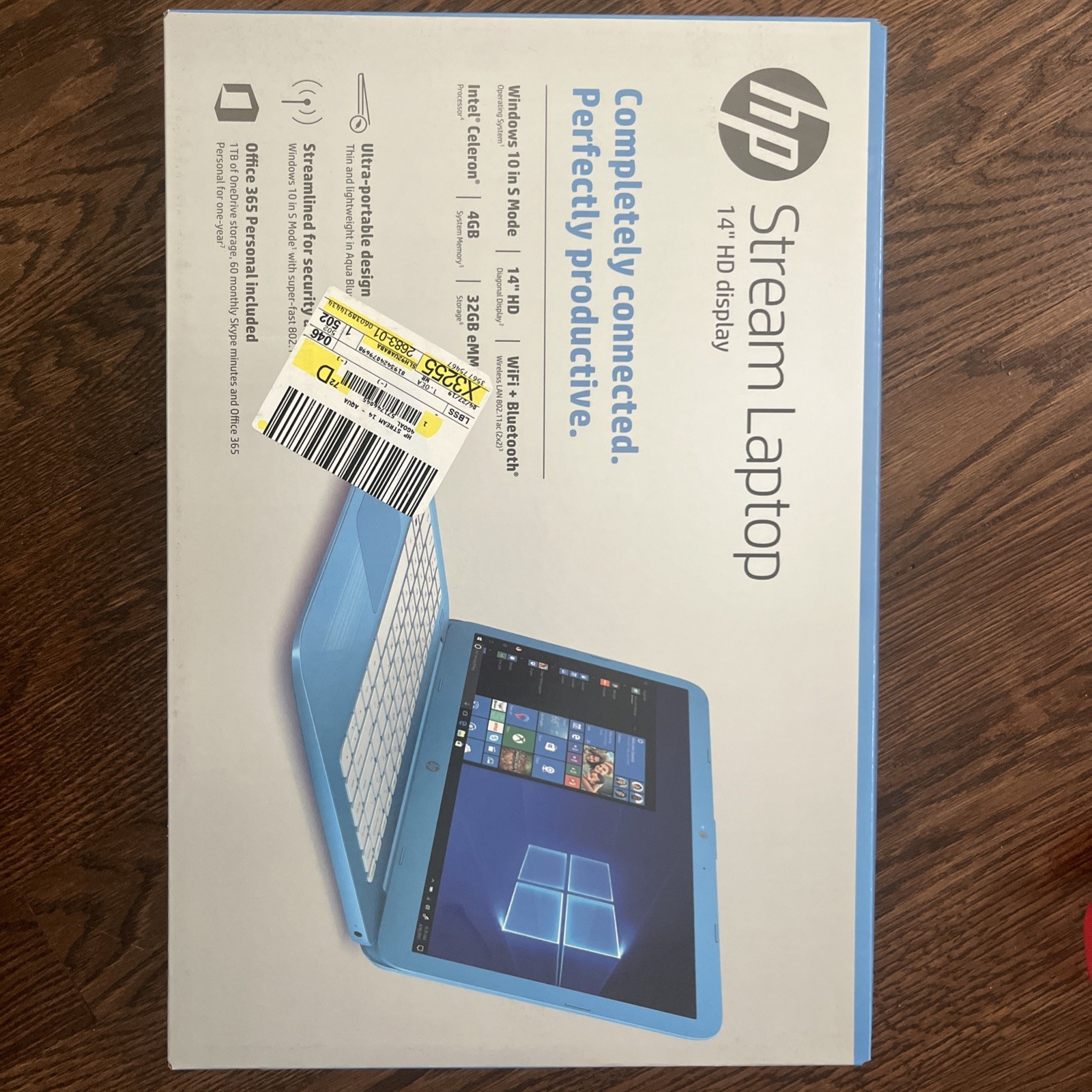 HP Stream 14-cb011wm 14 inch (32GB, Intel Celeron N3060, 4GB) Laptop – Blue -…