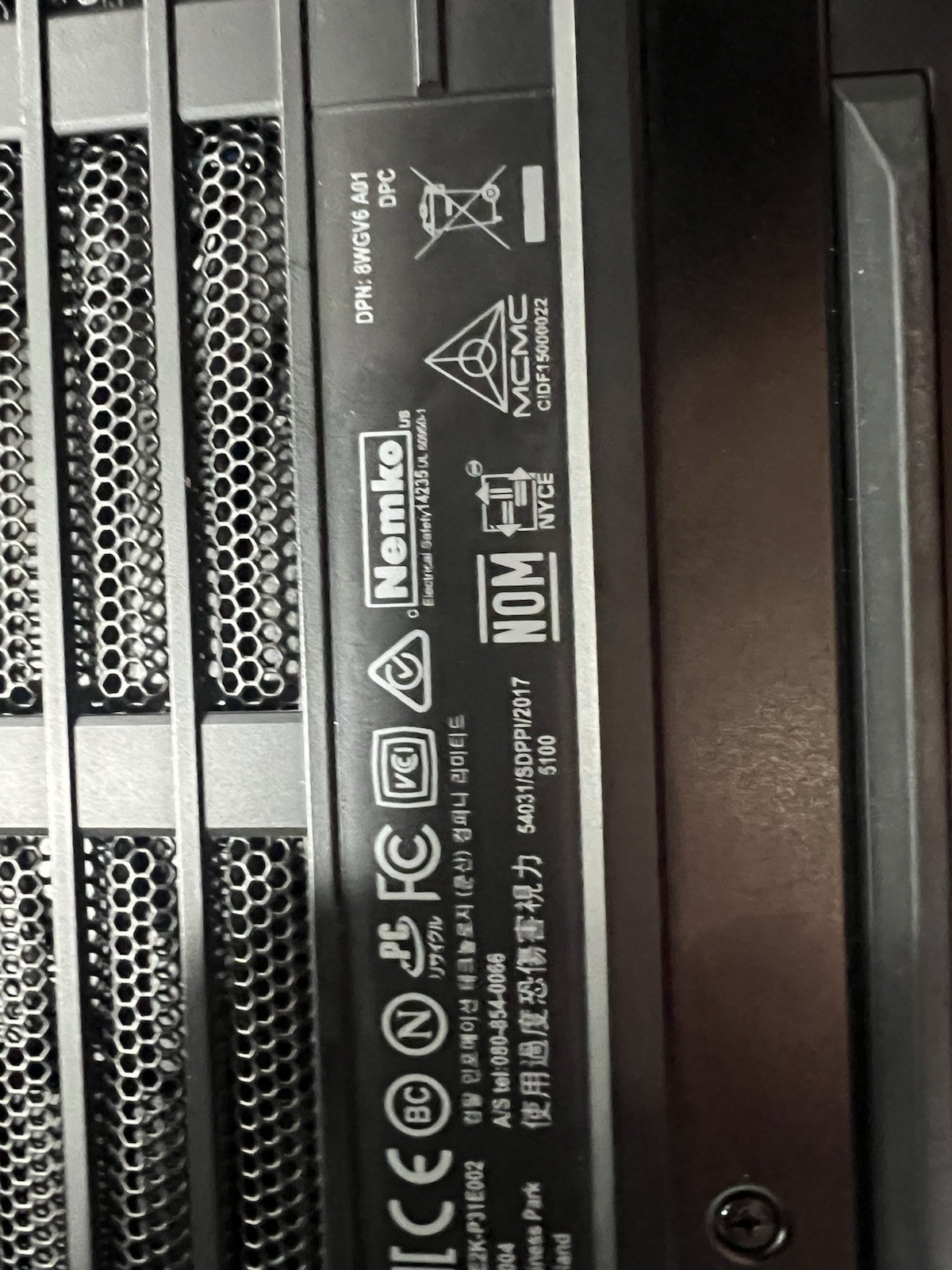 Alienware 17 R5 P31E i9-8950HK@2.9GHz 512GB 32GB GTX 1070