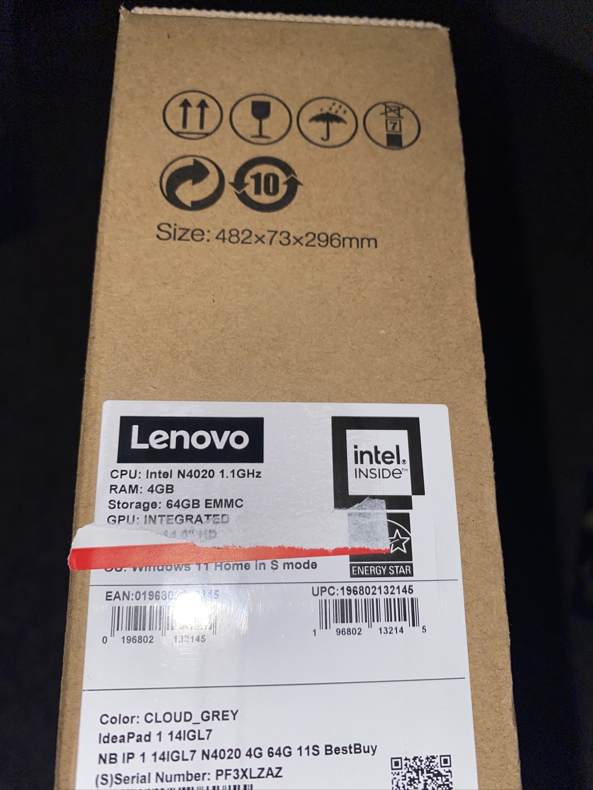 Lenovo – N4020 14.0″ HD Laptop – Celeron N4020 – 4GB Memory – 64GB eMMC …