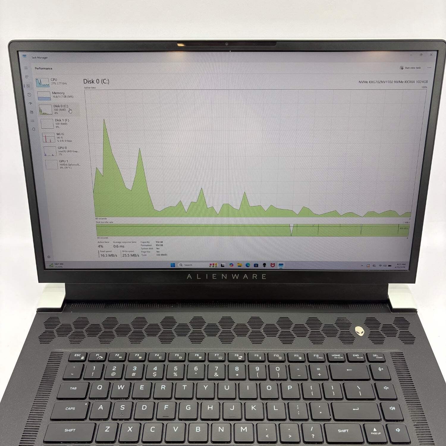 Alienware x17 R1 17.3″ i7-11800H 4.6GHz 32GB RAM 1TB + 500GB SSD RTX 3070