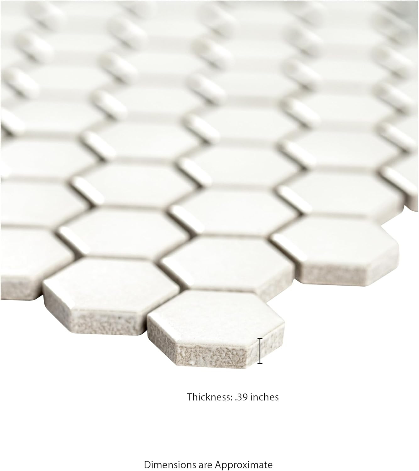 Stylish 12×12 Matte Porcelain Tile in White & Gray for Backsplash & Floors