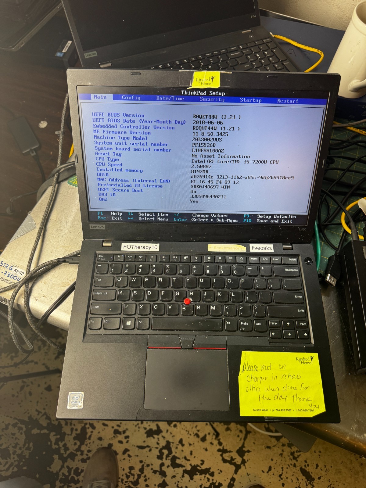 Lenovo ThinkPad L480 Core I5-7200 8GB RAM Laptop *READ #6005
