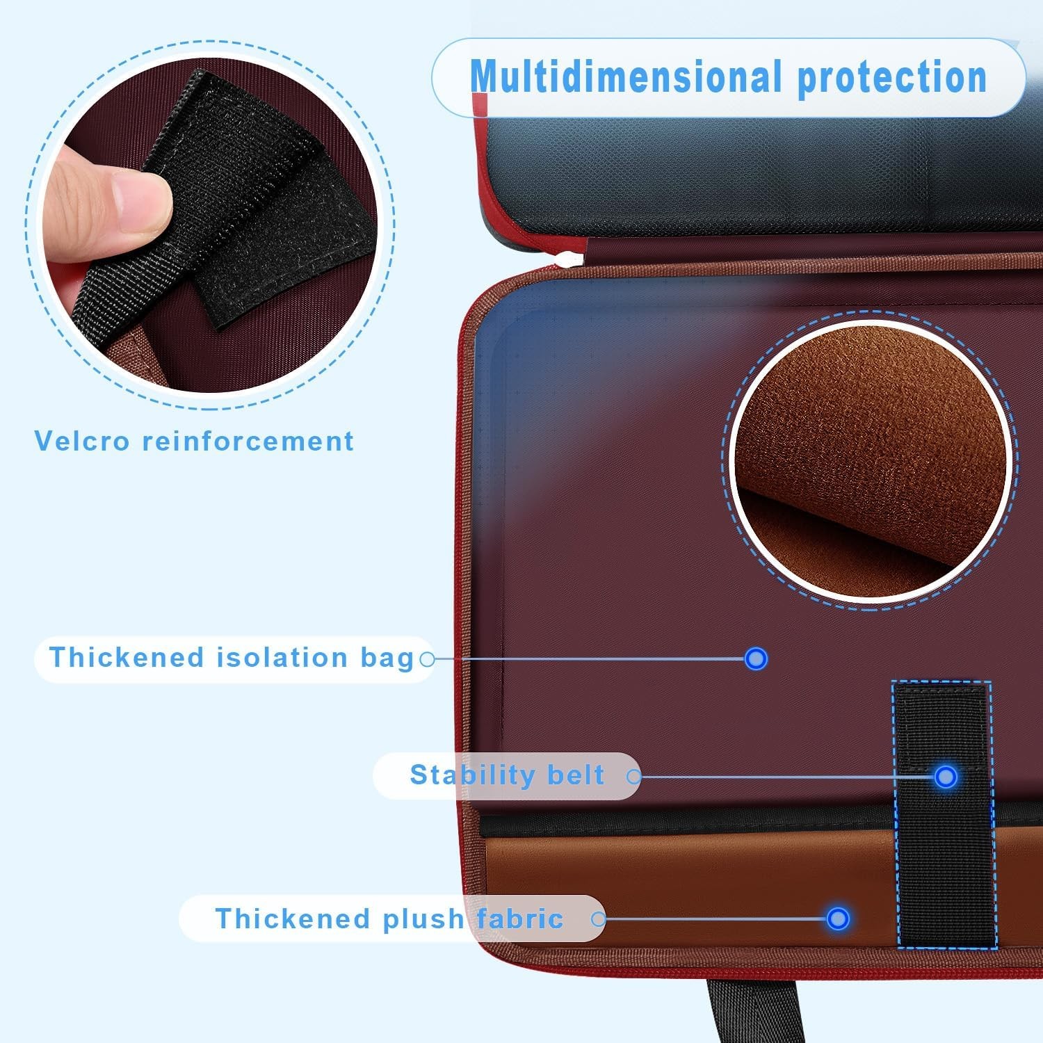 Laptop Case 15 15.6 16 inch Sleeve, Expandable Computer Hand Bag with Multi-pock