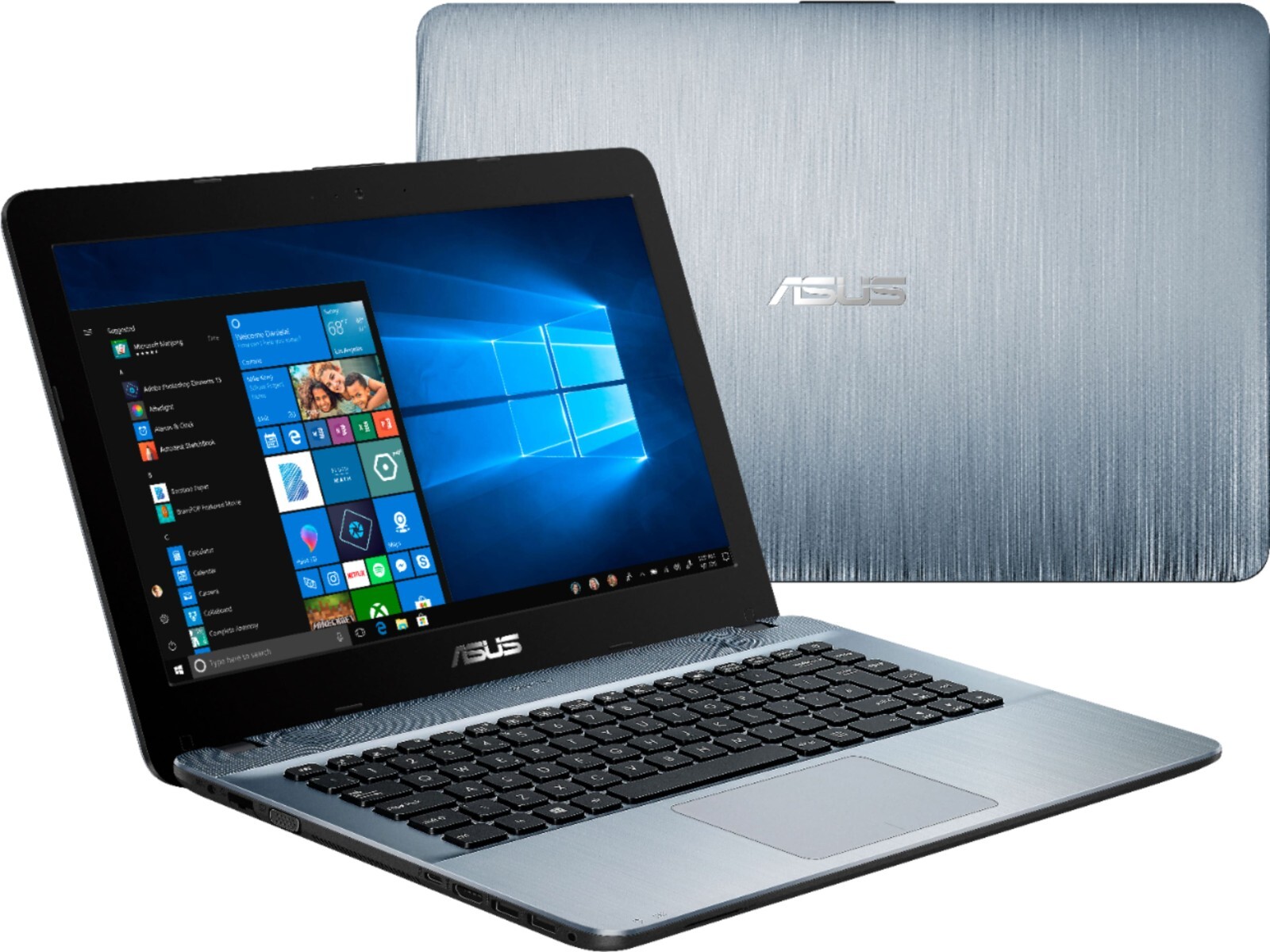 ASUS X441BA 14″ (500GB HDD, AMD A6-9225, 2.6GHz, 4GB RAM) Laptop – Silver Gradie