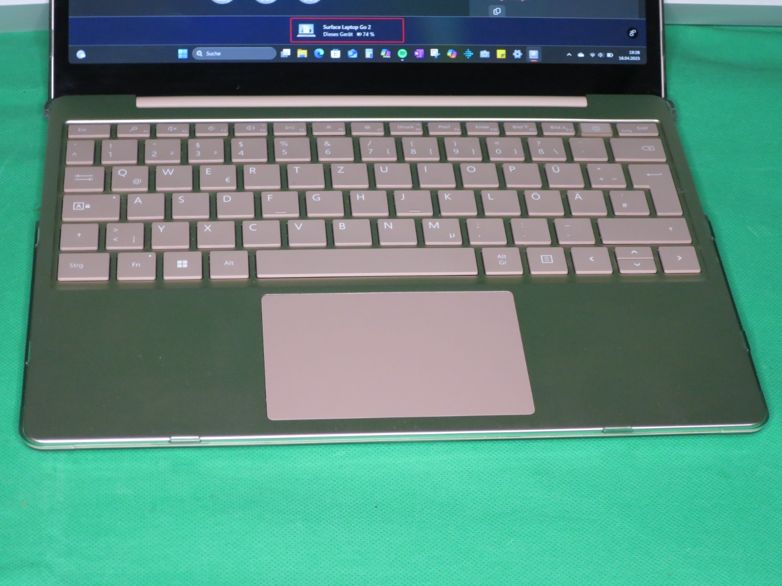 Microsoft Surface Laptop Go 2 Intel i5 11th Gen 8GB RAM 256GB Sandstone