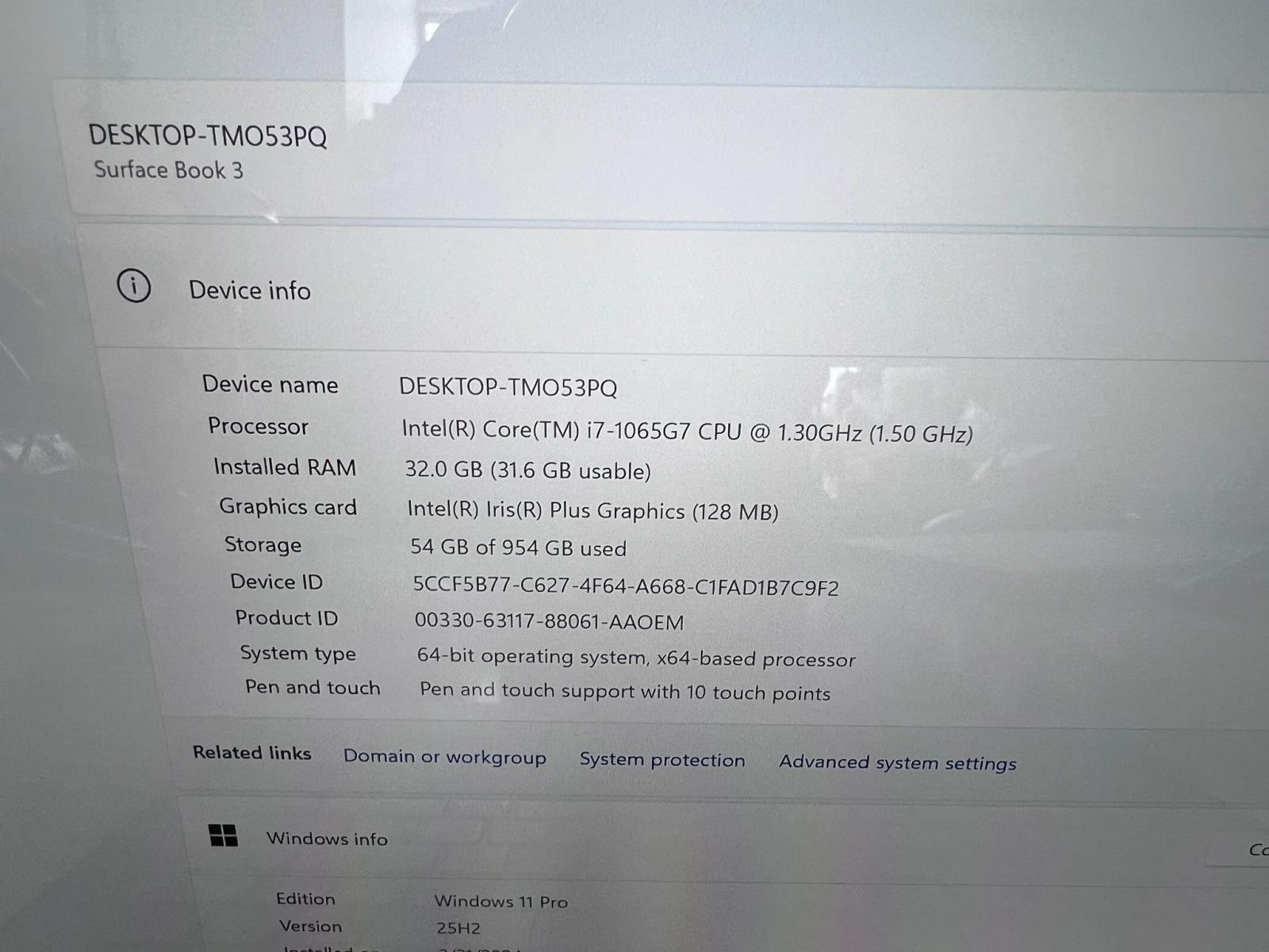 Microsoft Surface Book 3 Laptop Intel i7-1065G7 32GB RAM 1TB SSD W11 Pro USB C