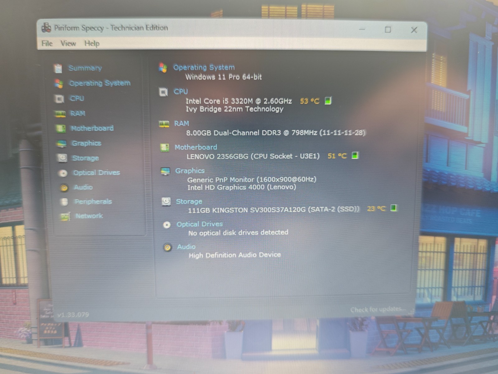 Lenovo Thinkpad T430s Laptop – 120gb SSD, 8gb RAM, Windows 11 Pro