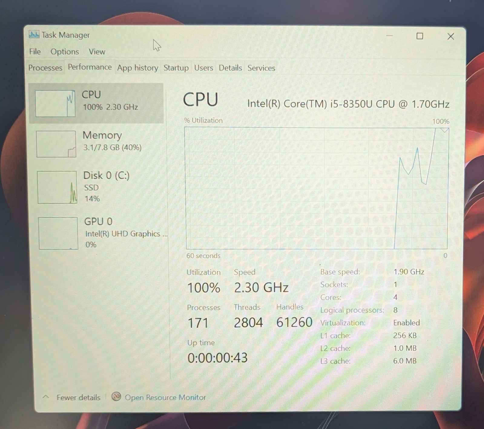 Lenovo Thinkpad T480s Intel i5 8th Gen 8GB RAM 256GB NVME Win 11 Pro + Charger