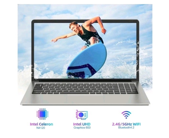 SGIN Laptop M15,15.6 Inch, 4GB, 128GB SSD LaptopsComputer Celeron Dual-Core