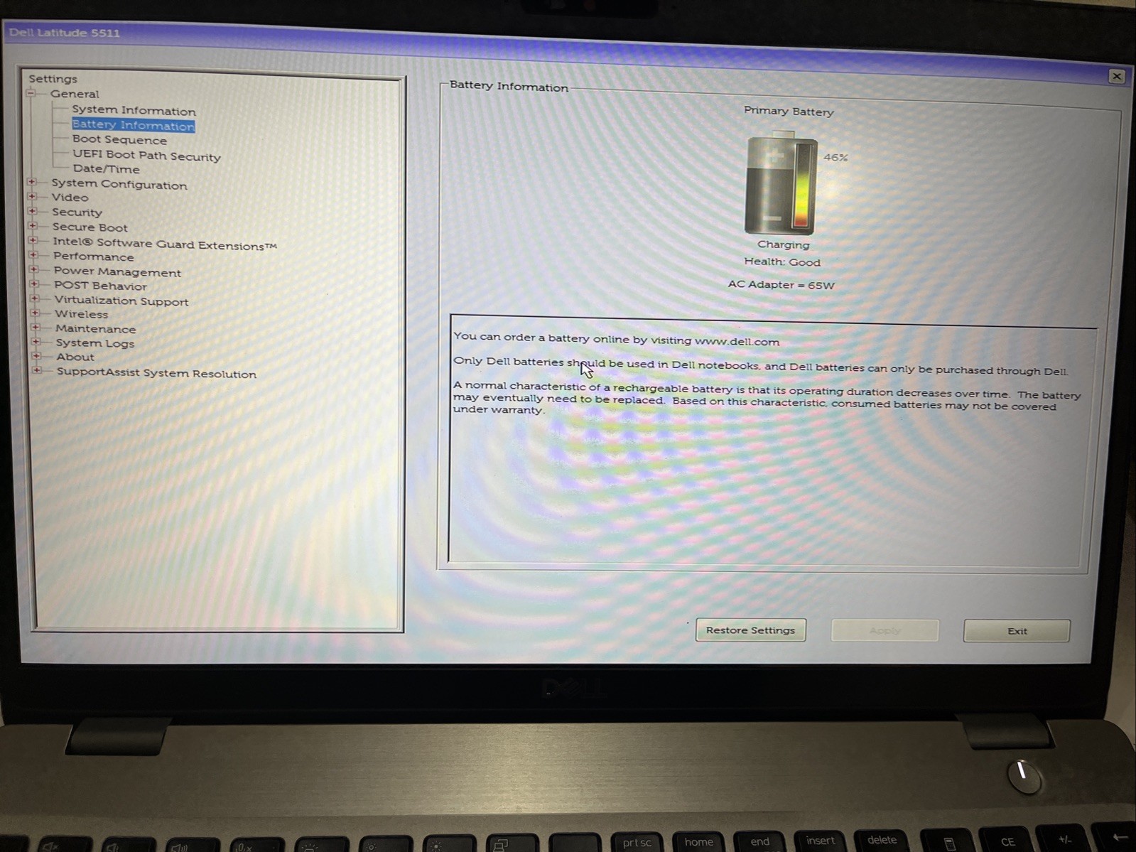 Dell Latitude 5511 Laptop Intel Core i5-10400H 2.6GHz 16GB RAM