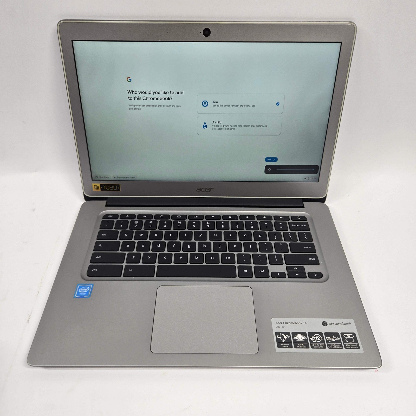 Acer Chromebook 315 CB315-2H 15.6″ A4-9120e 1.6GHz 4GB RAM 32GB SSD