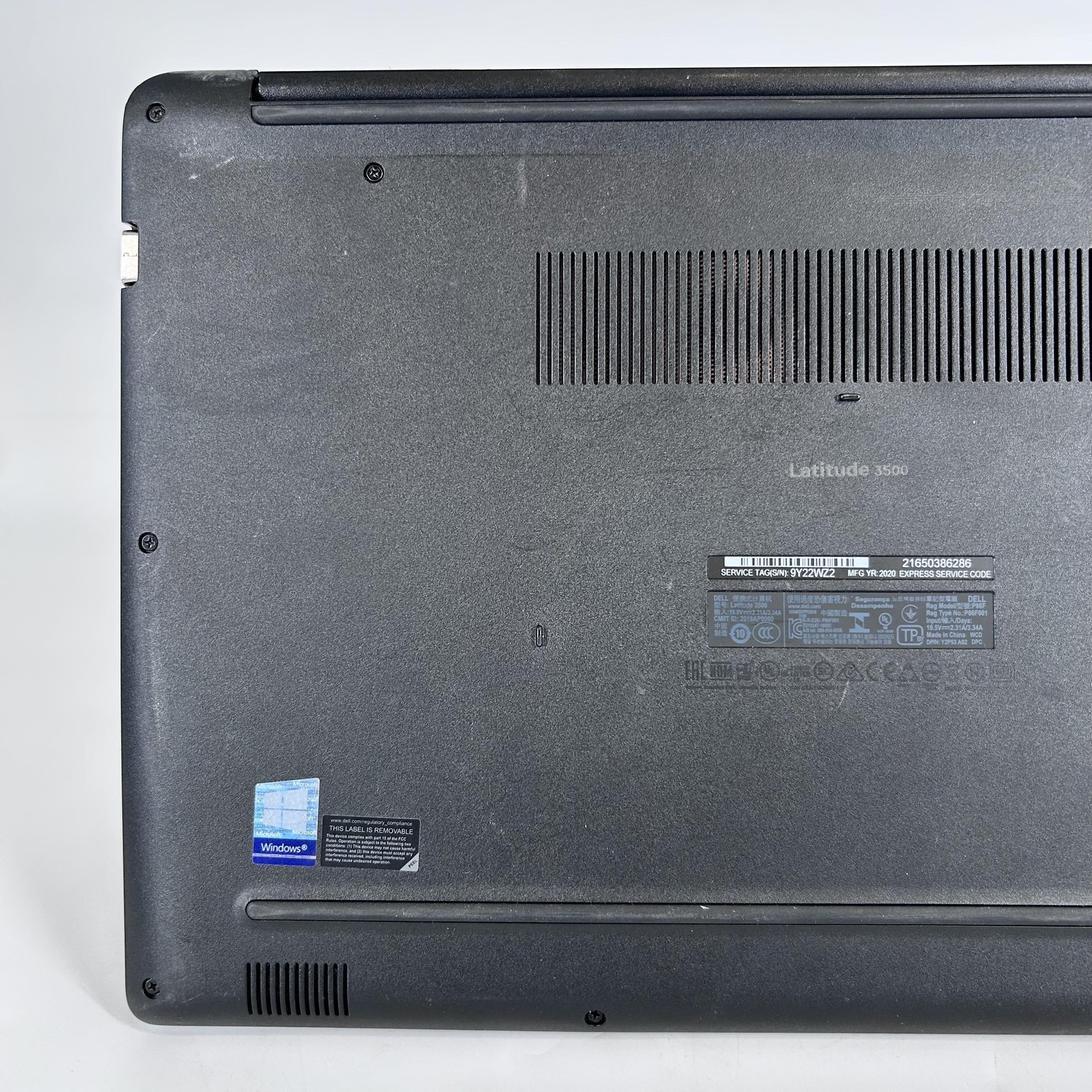 Dell Latitude 3500 15.6 FHD 1.8 GHz i7-8565U 16GB 256GB SSD MX130 Good FRAME GAP
