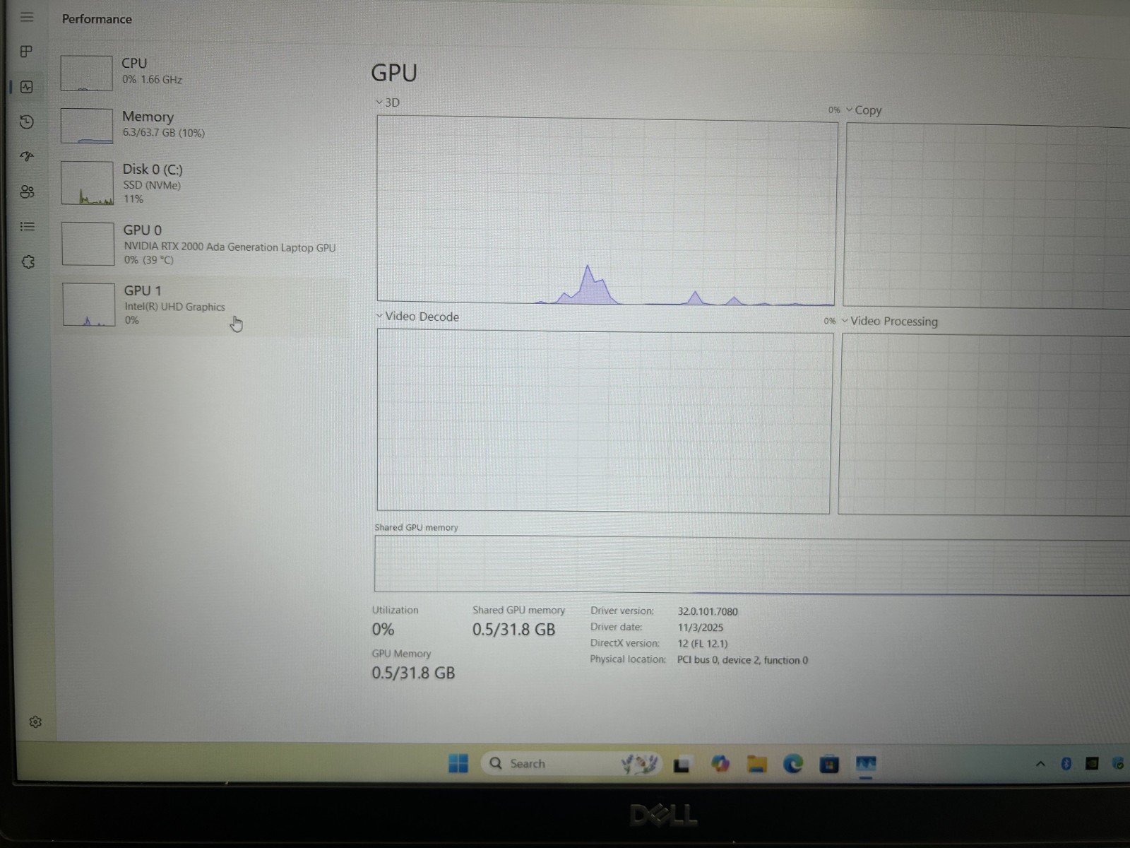 Laptop Dell Precision 7680 16″ Core i7-13850HX 64GB RAM 1TB SSD RTX 2000 Win 11