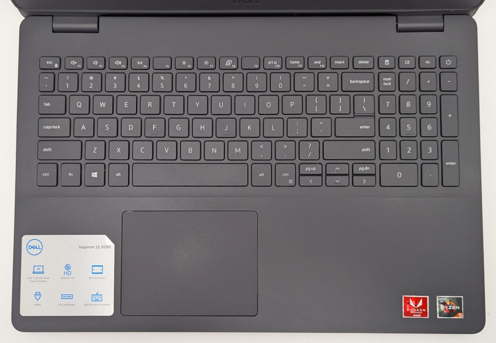 Incomplete Dell Inspiron 3505 15.6″ Touch Laptop Ryzen 5 3405 2.10GHz 12GB RAM