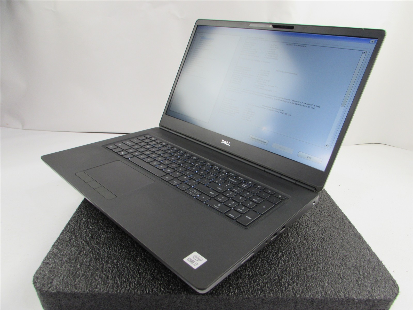 DELL PRECISION 7750 1920X1080 FHD I7-10850H 1TB 32GB RAM RTX 4000 WIN 11 PRO