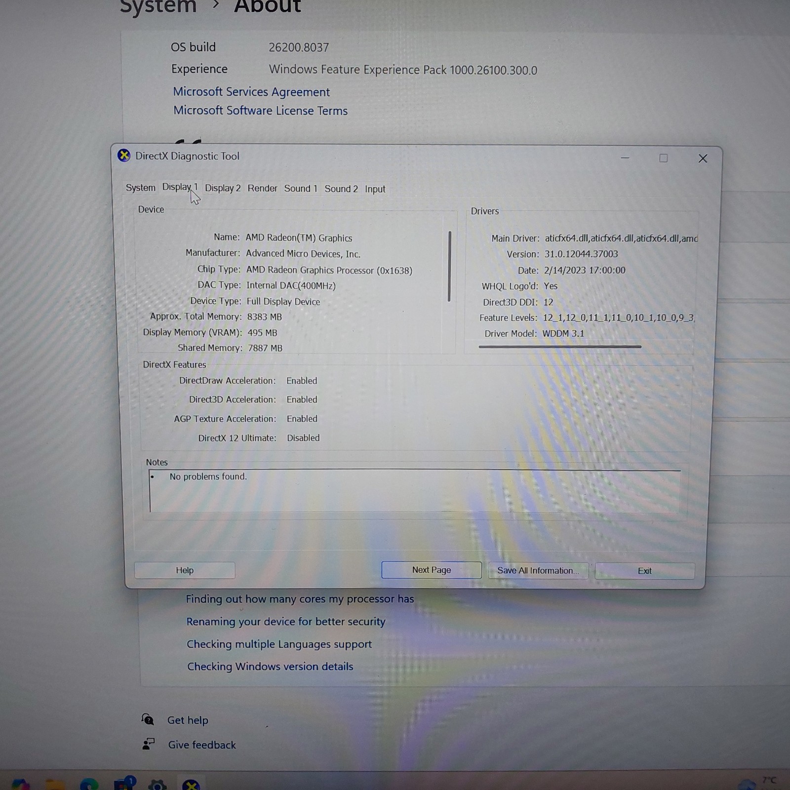 ASUS Vivobook M7600QE – AMD Ryzen 9 5900 – NVIDIA GeForce RTX3050Ti – 16GB RAM