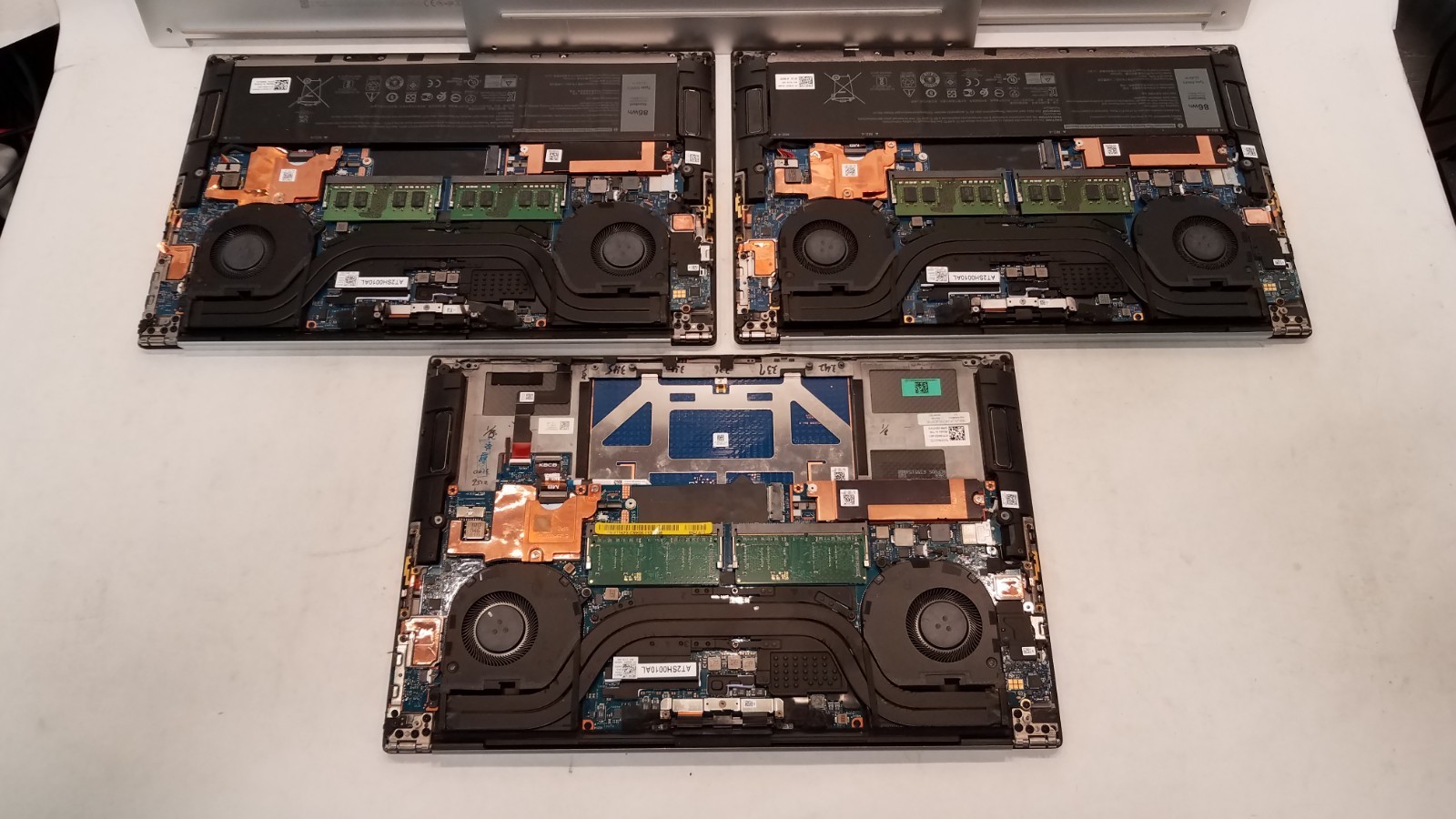 Dell XPS 15 9500, i7 10th Gen CPU, 16GB RAM, 512GB NVMe, GTX 1650, Lot of 3
