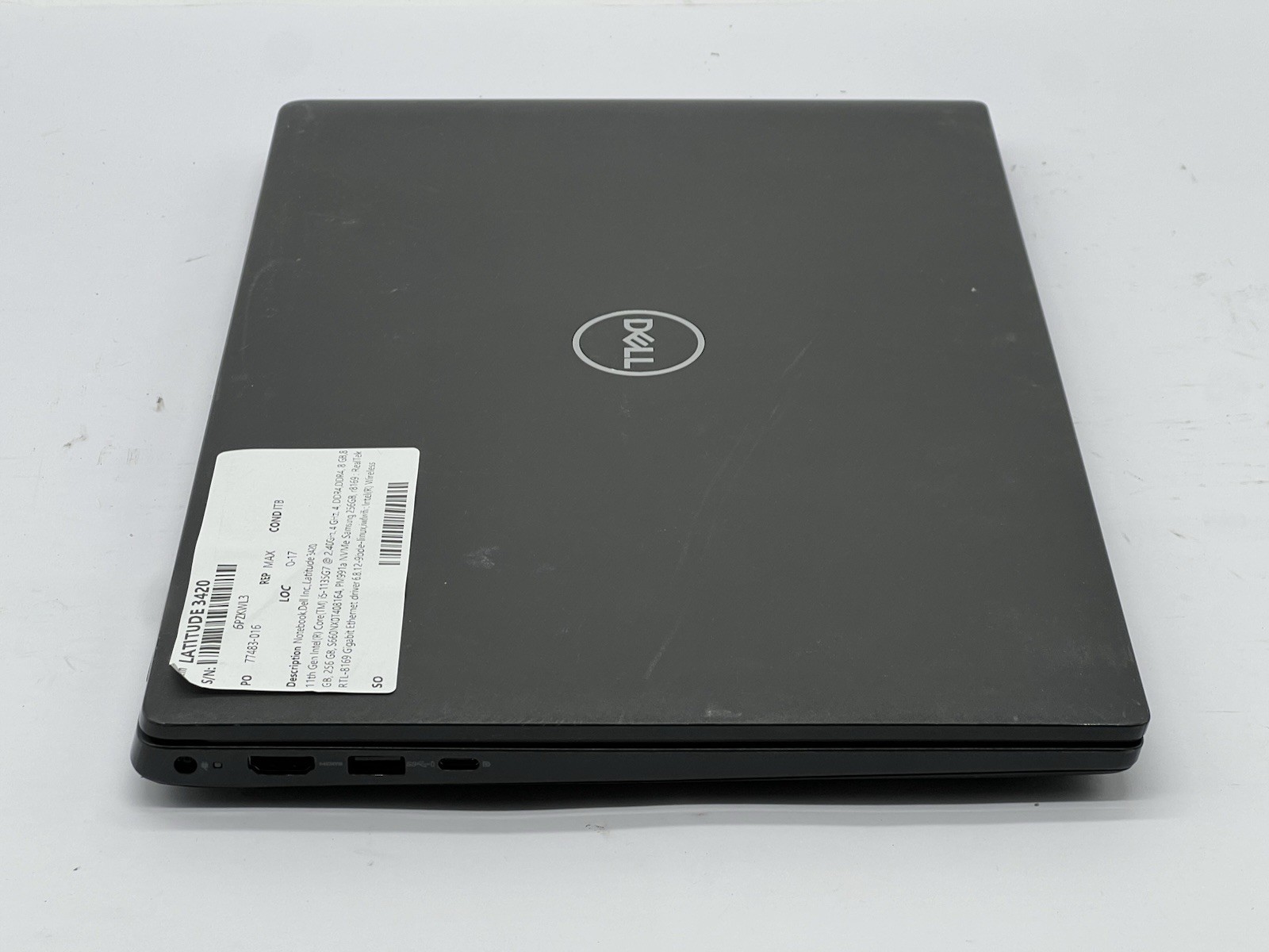 Dell Latitude 3420, i5-1135G7, @ 2.40GHz, 16GB RAM, 256GB NVMe-No OS/Adapter