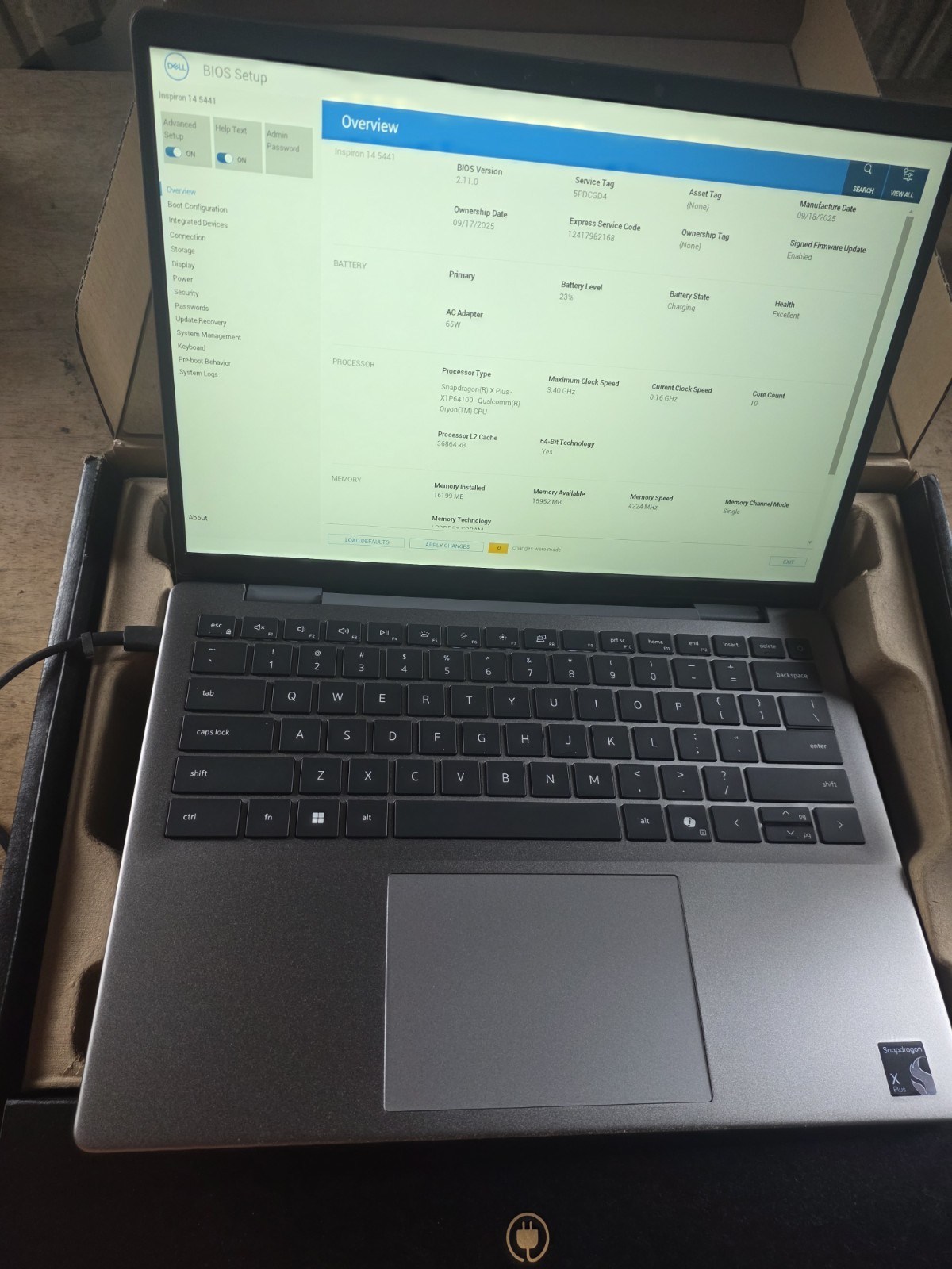 Dell Inspiron 14 5441 Snapdragon X Plus 16GB RAM 1TB SSD Ob A