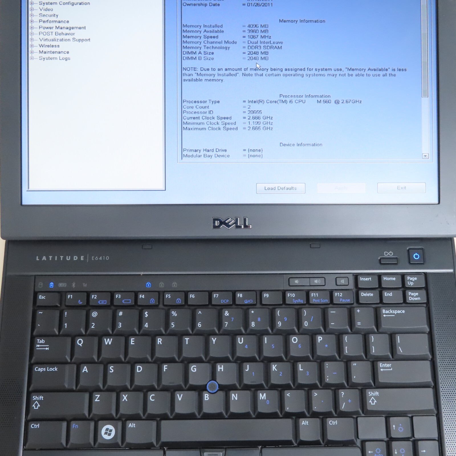 Dell Latitude E6410 Laptop Intel Core i5 2.67GHz 2 Core 4GB RAM DDR3