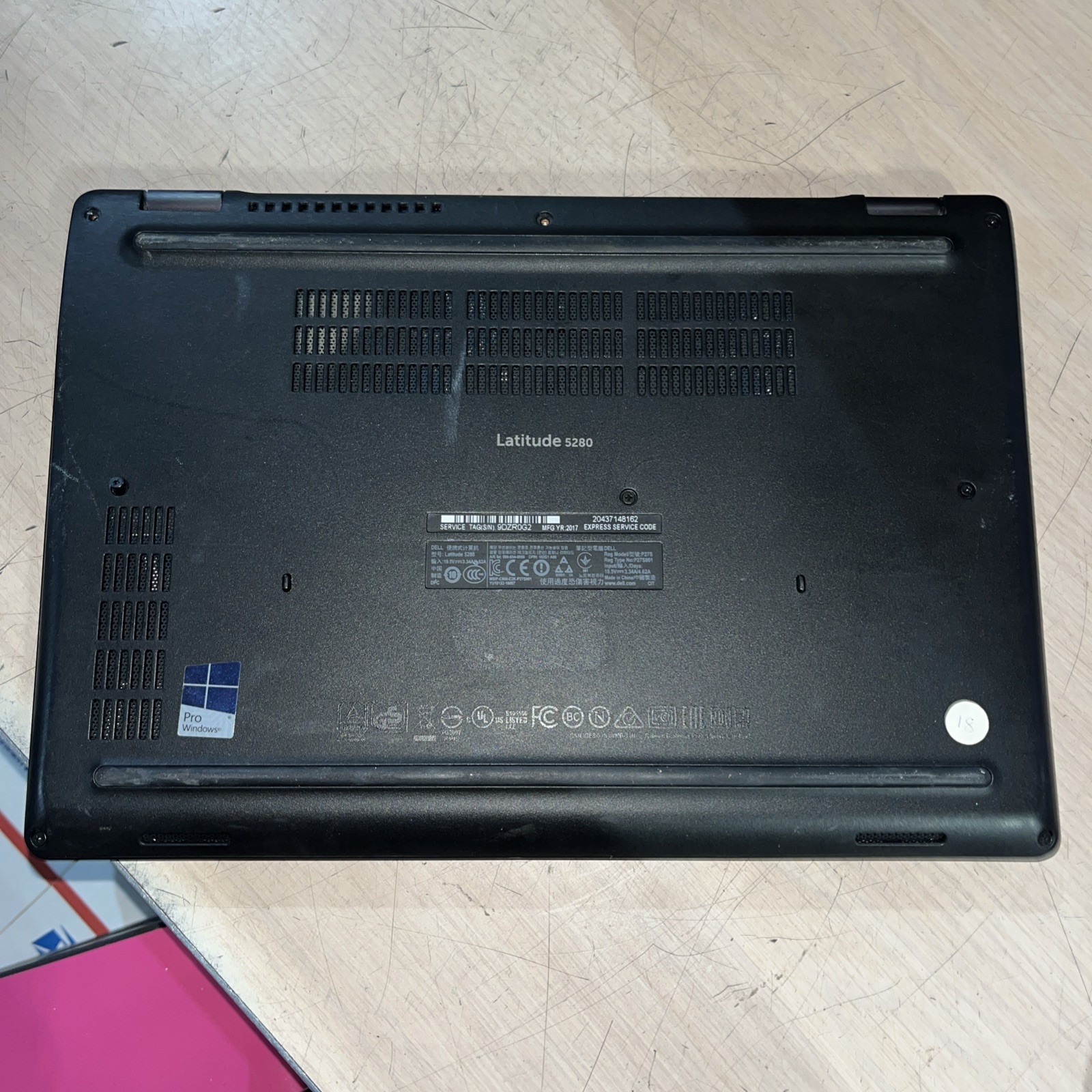 DELL LATITUDE 5280 INTEL CORE I3-7100U 2.40GHZ 8GB RAM NO HD