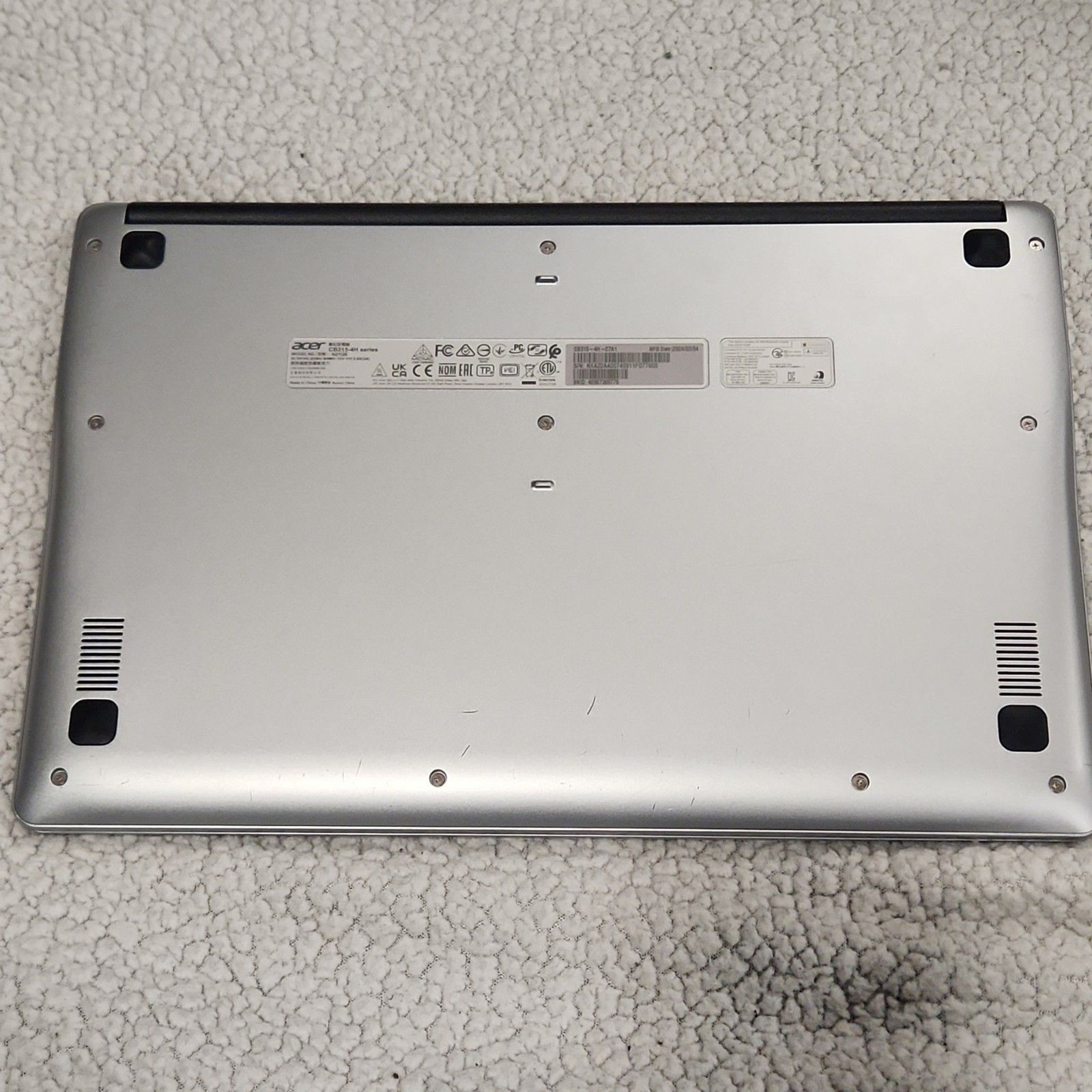Acer Chromebook 315 CB315-4H 15.6″ Full HD Wi-Fi 6 Silver OceanGlass Touchpad