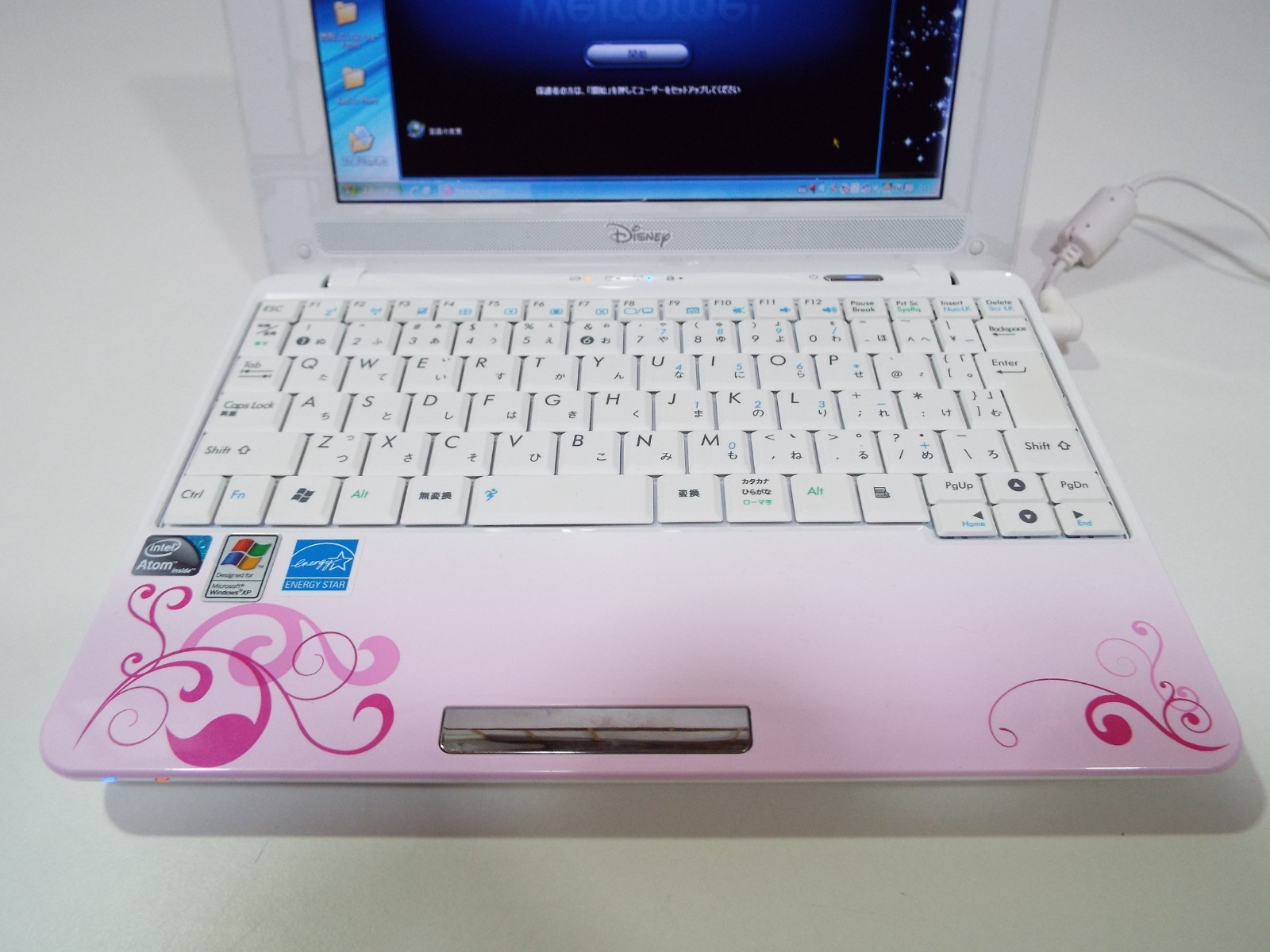 ASUS 8.9″ Disney notebook laptop computer Eee PC MK90H in Princess Pink with box