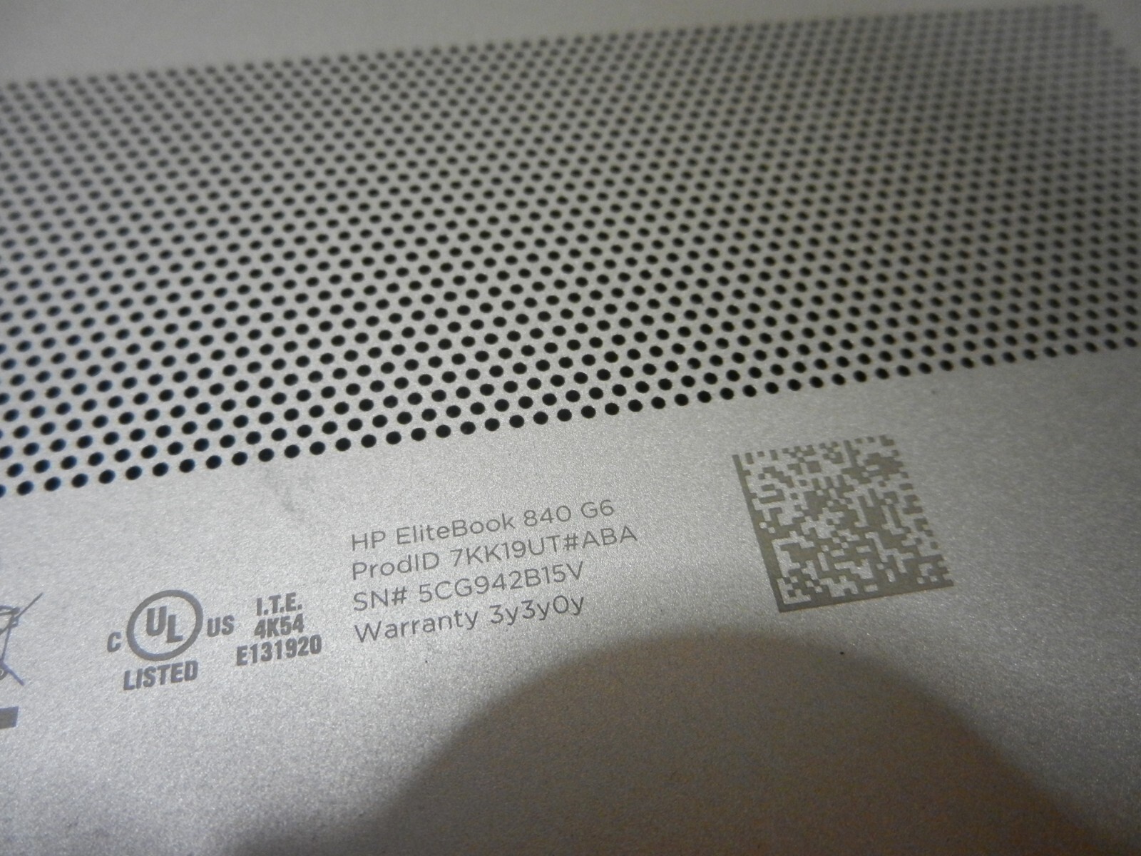 HP EliteBook 840 G6 Intel Core i5-8365U @ 1.60GHz / 8GB RAM / NO HDD !