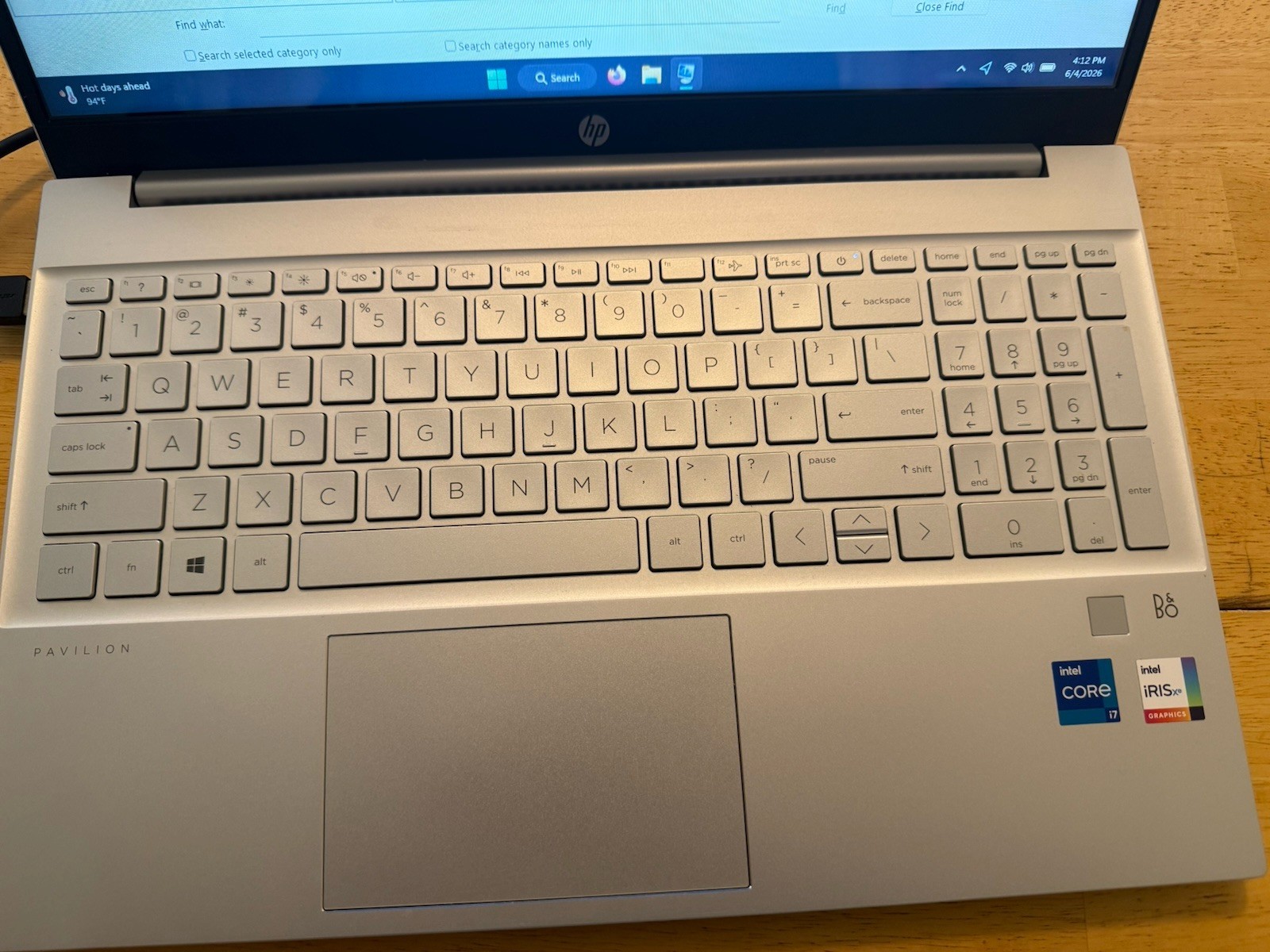 HP Pavilion 15t-eg000 i7-1165G7 16GB RAM 256GB SSD 15.6″