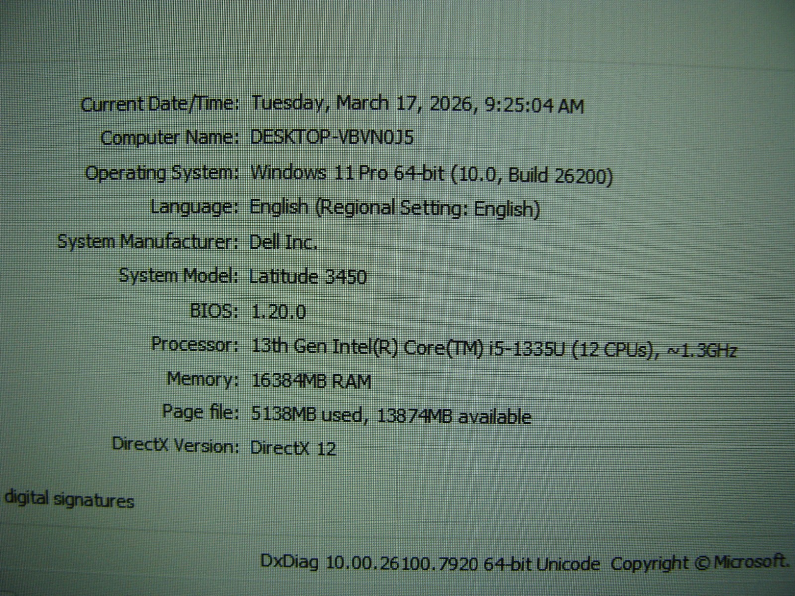 Dell Latitude 3450 14”FHD Intel i5-1335U 1.3GHz 16GB 256GB Warranty +Charger