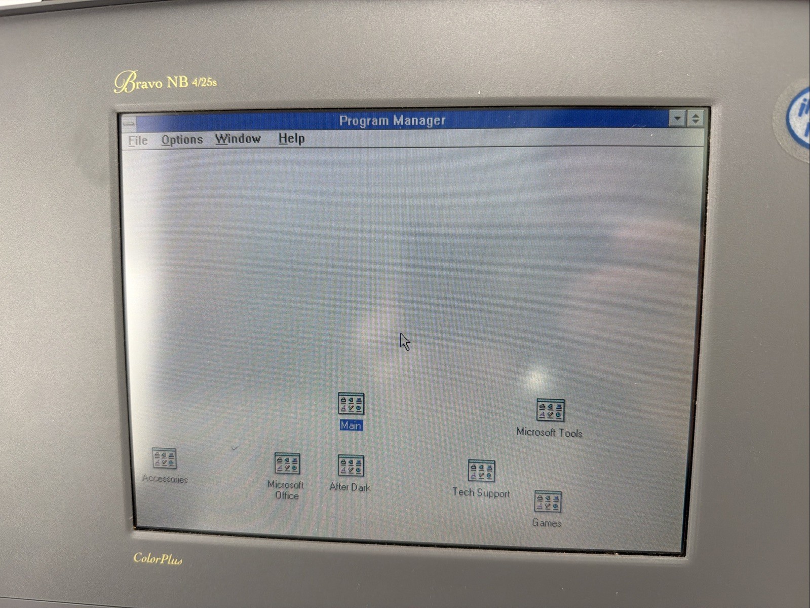 AST Bravo NB 4/25s 486 Laptop Boots Windows 3.1 w PSU Case