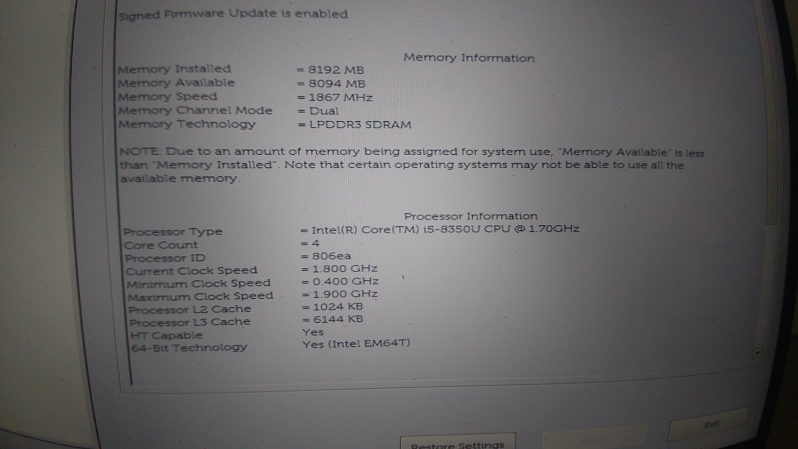 Dell Latitude 7390 2-in-1 touch i5-8350U 8GB RAM 13.3 inches USB-C – for parts