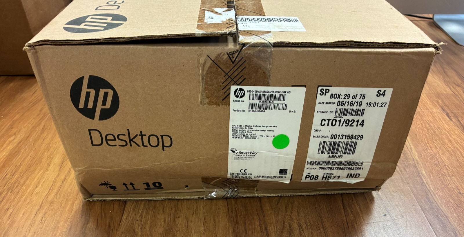New HP EliteDesk 800 G4 SFF i5 i5-8500 16GB 256GB W10Pro