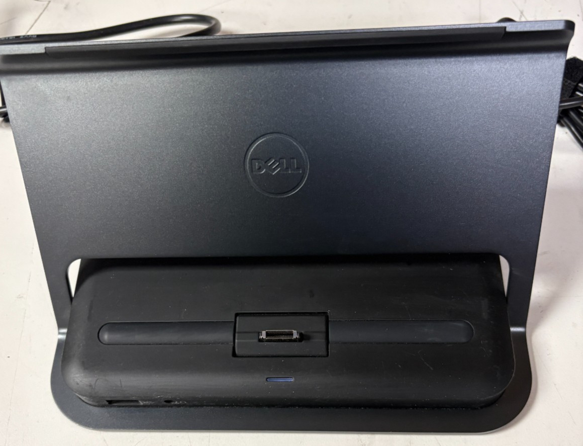 Dell Portable Computer Tablet T07G Windows 10 Pro w/Docking Station/Power Adaptr