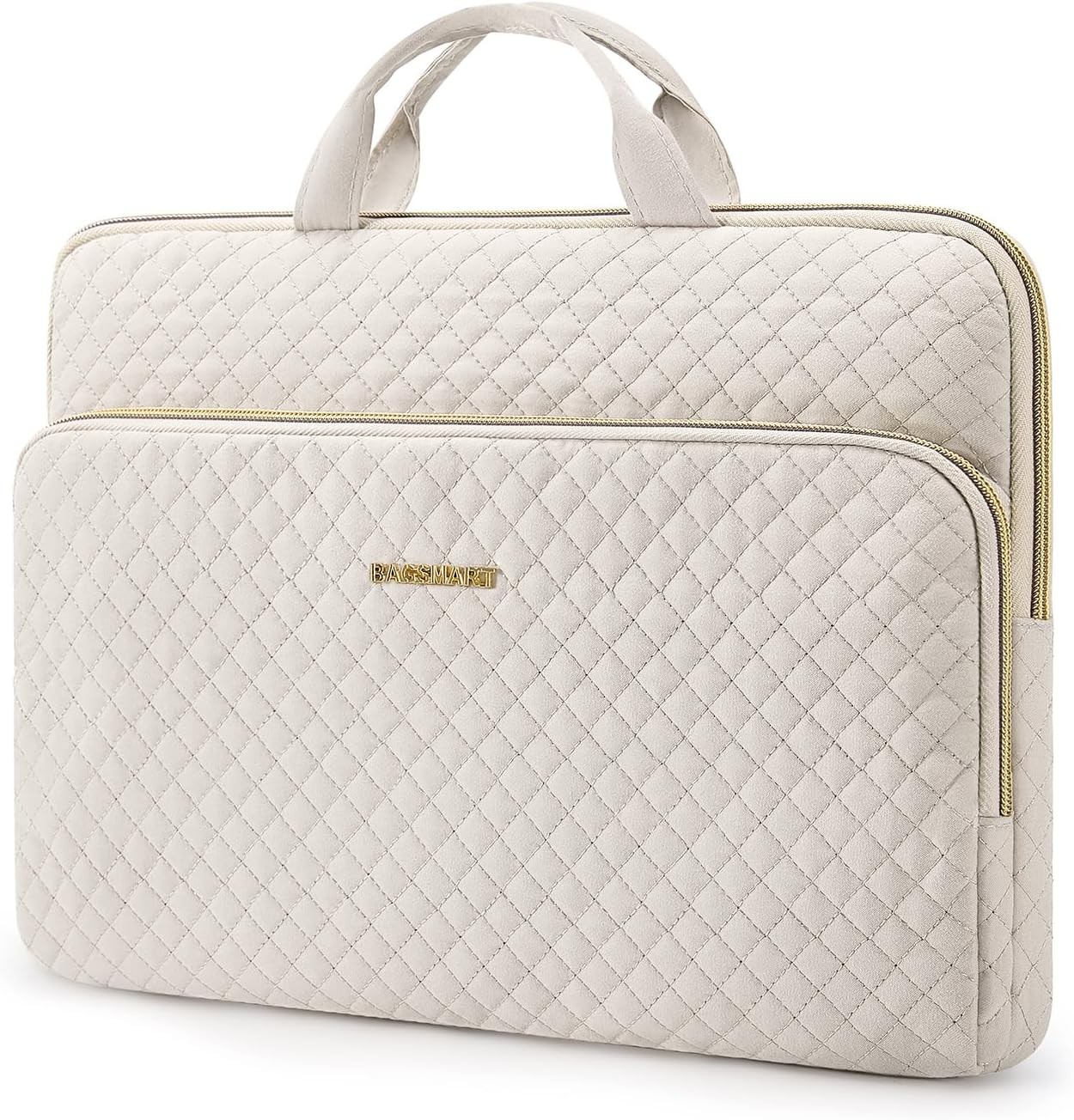 Laptop Case Compatible with MacBook Pro 14 Inch, MacBook Air, Beige Carrying Bag
