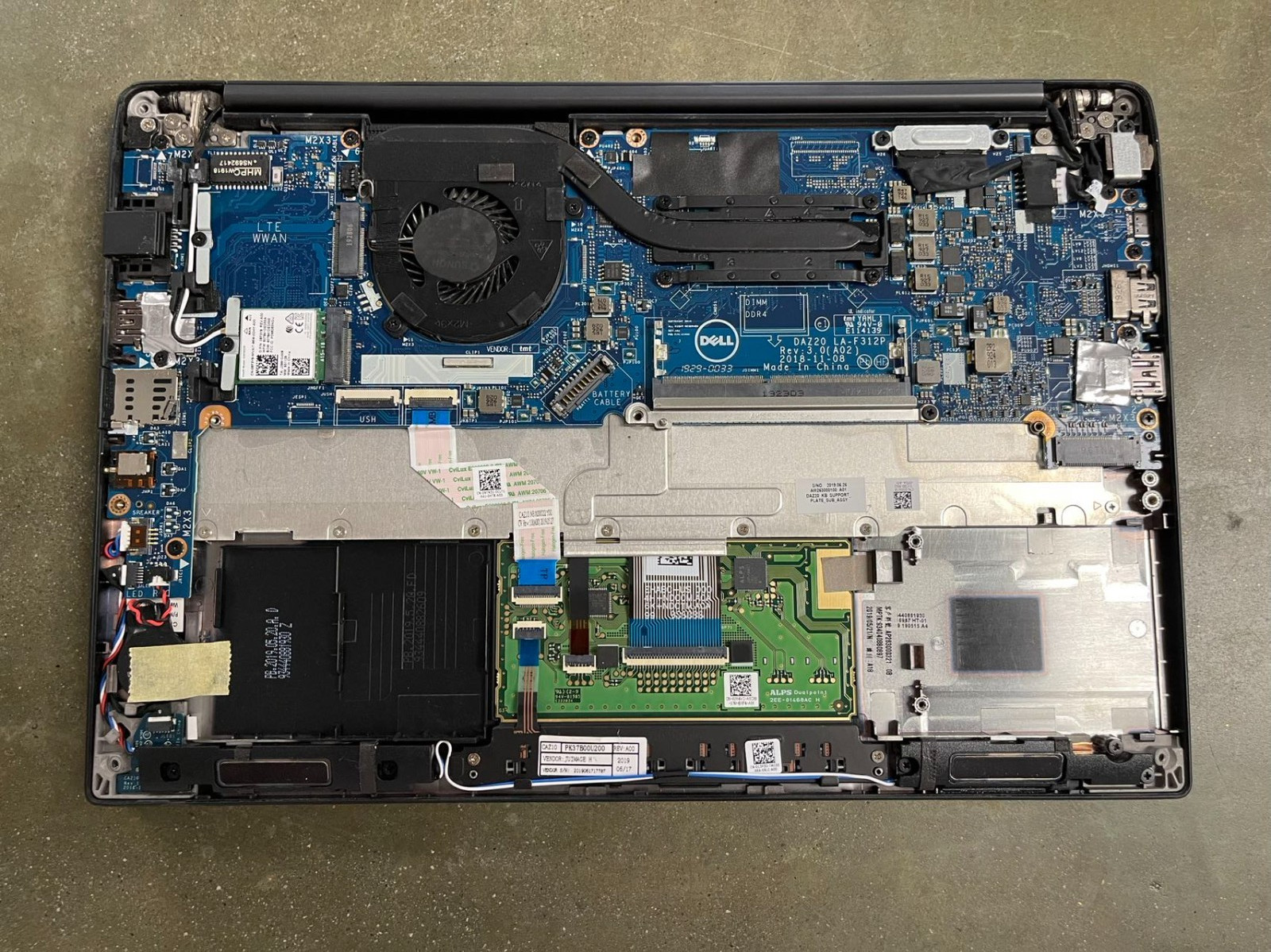 LOTX3 Dell Latitude 7290 12.5″ i5-8350U Laptop MOTHERBOARD SCREEN KEYBOARD