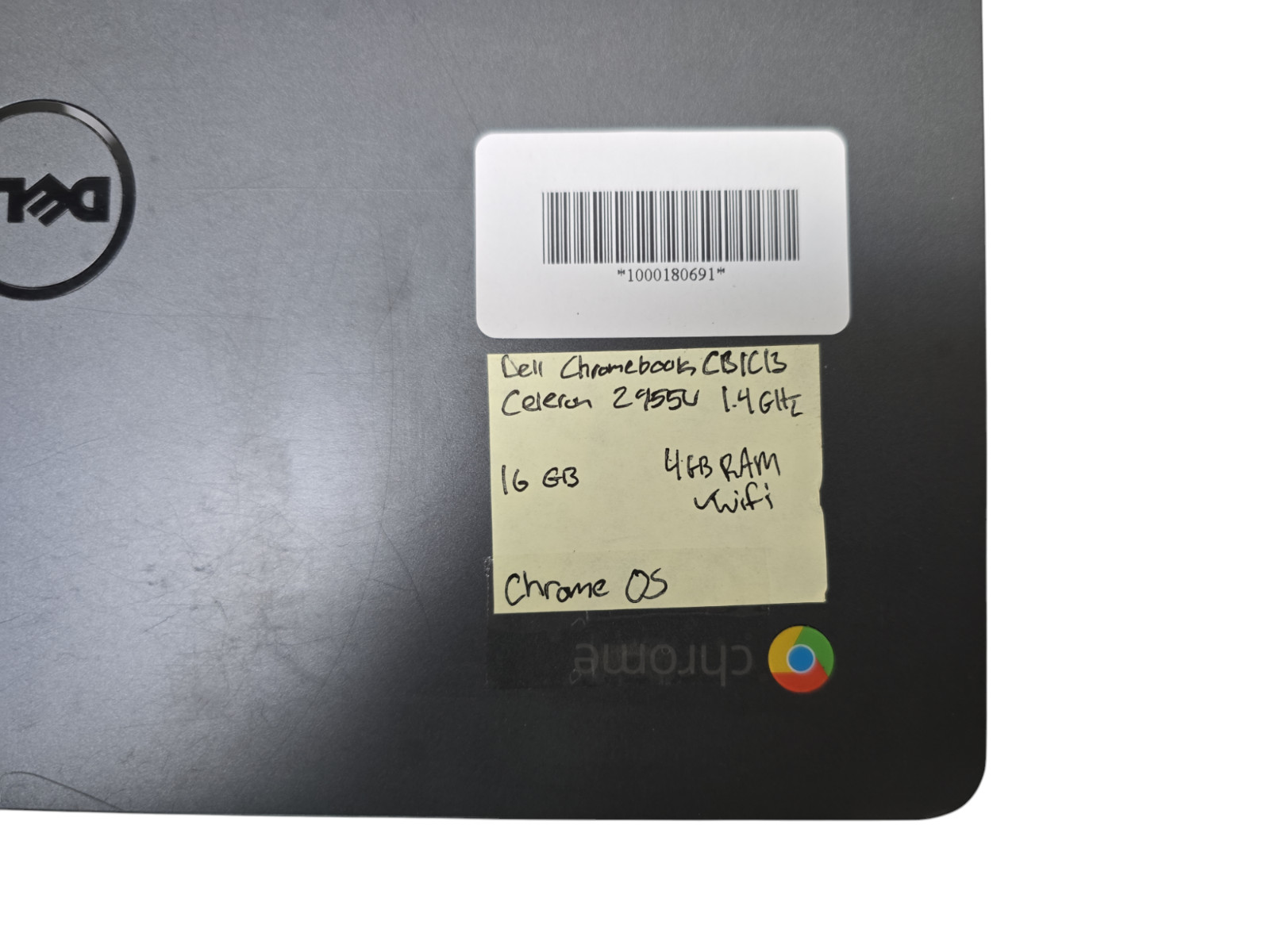 Dell Chromebook CB1C13 Celeron 2955U@1.4GHz 16GB HDD 4GB Ram ChromeOS Tested