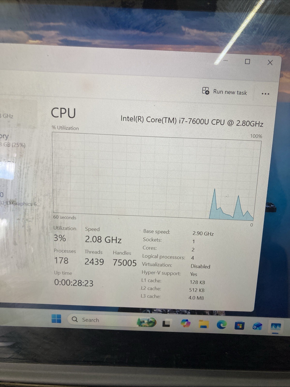 Lenovo ThinkPad X1 Yoga i7-7600U 2.80GHz 16GB 256 GB Win 11 pro no pen
