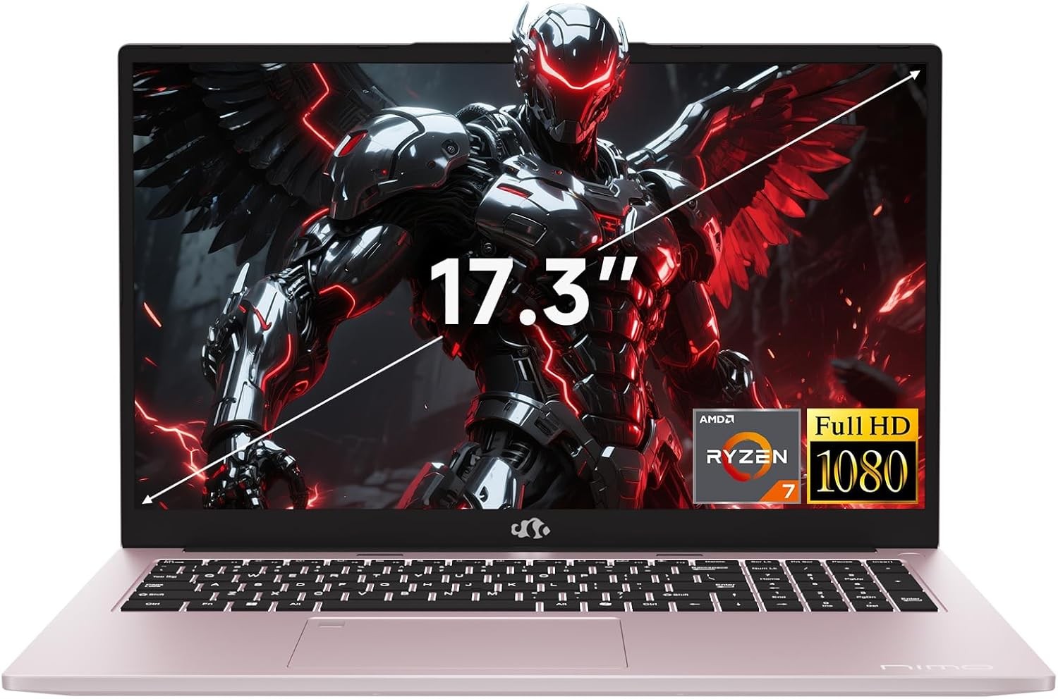 NIMO Gaming Laptop 17.3″FHD IPS AMD R7 7735HS Up to 4.75 GHz 16GB DDR5 RAM 256GB
