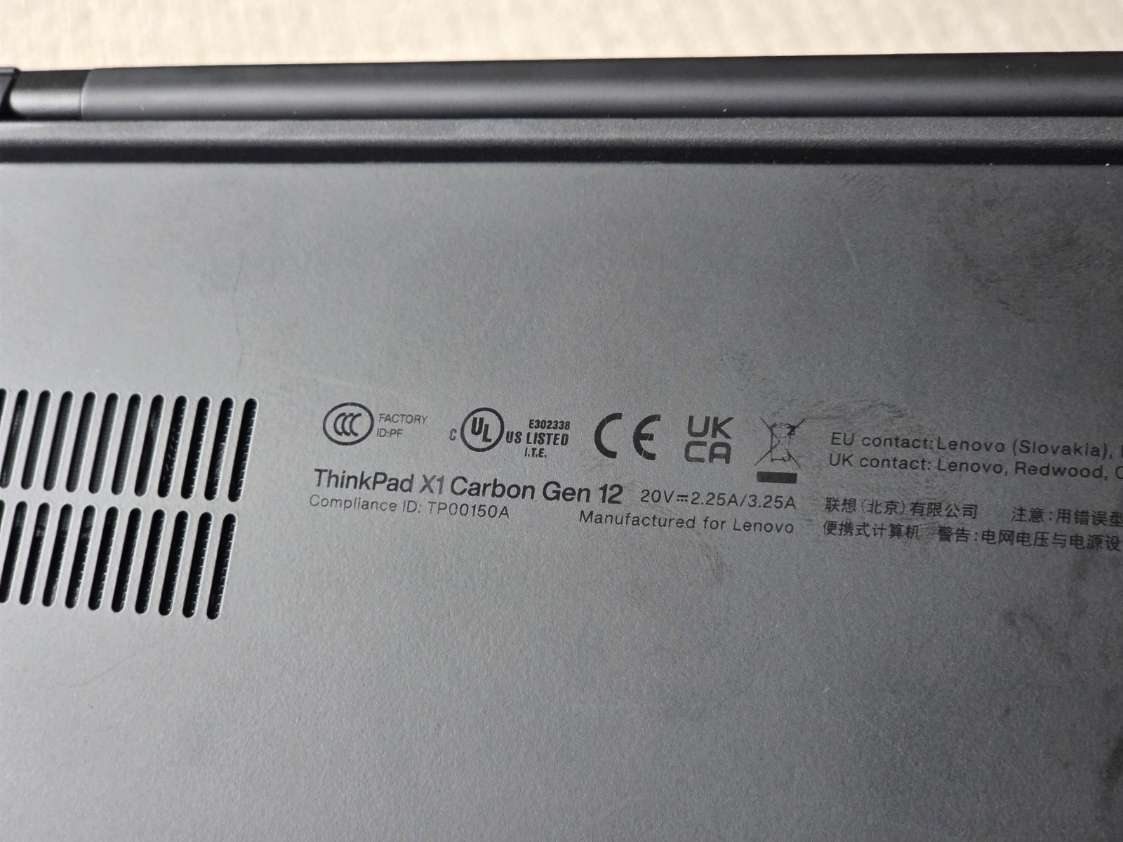 Lenovo ThinkPad X1 Carbon Gen 12, 14″ Core Ultra 7 165H 32GB RAM 2029 Wty, Read