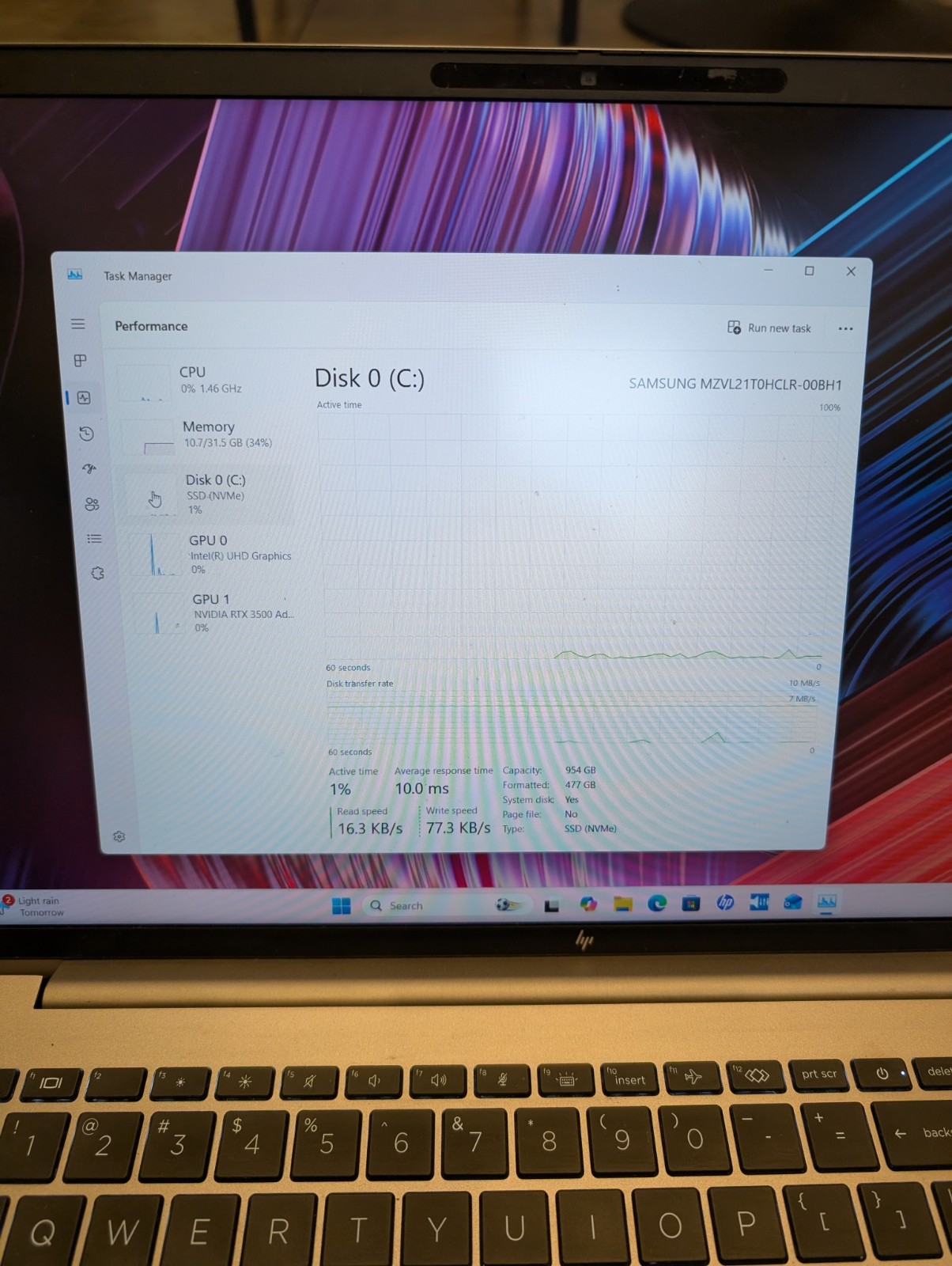 HP Zbook Fury 16 G11 32GB 1TB Intel i9 13th Gen Nvidia RTX 3500 Ada