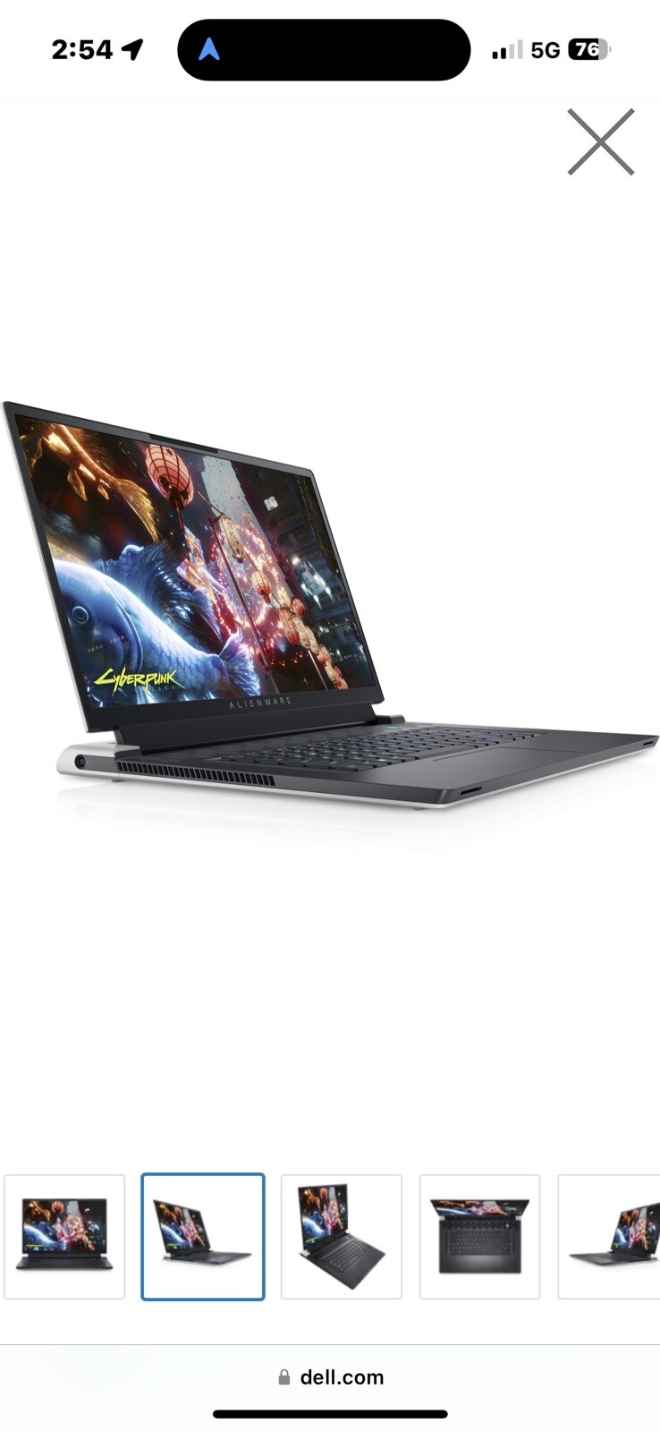 ALIENWARE X17 R2 👽 i9 12900H – FHD 1920×1080 480Hz- 3070Ti – 16GB RAM – 1TB SSD